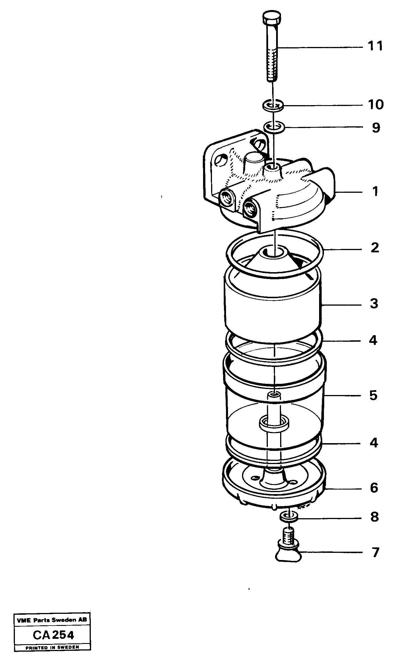 Схема запчастей Volvo 6300 6300 - 20917 Slurry separator 