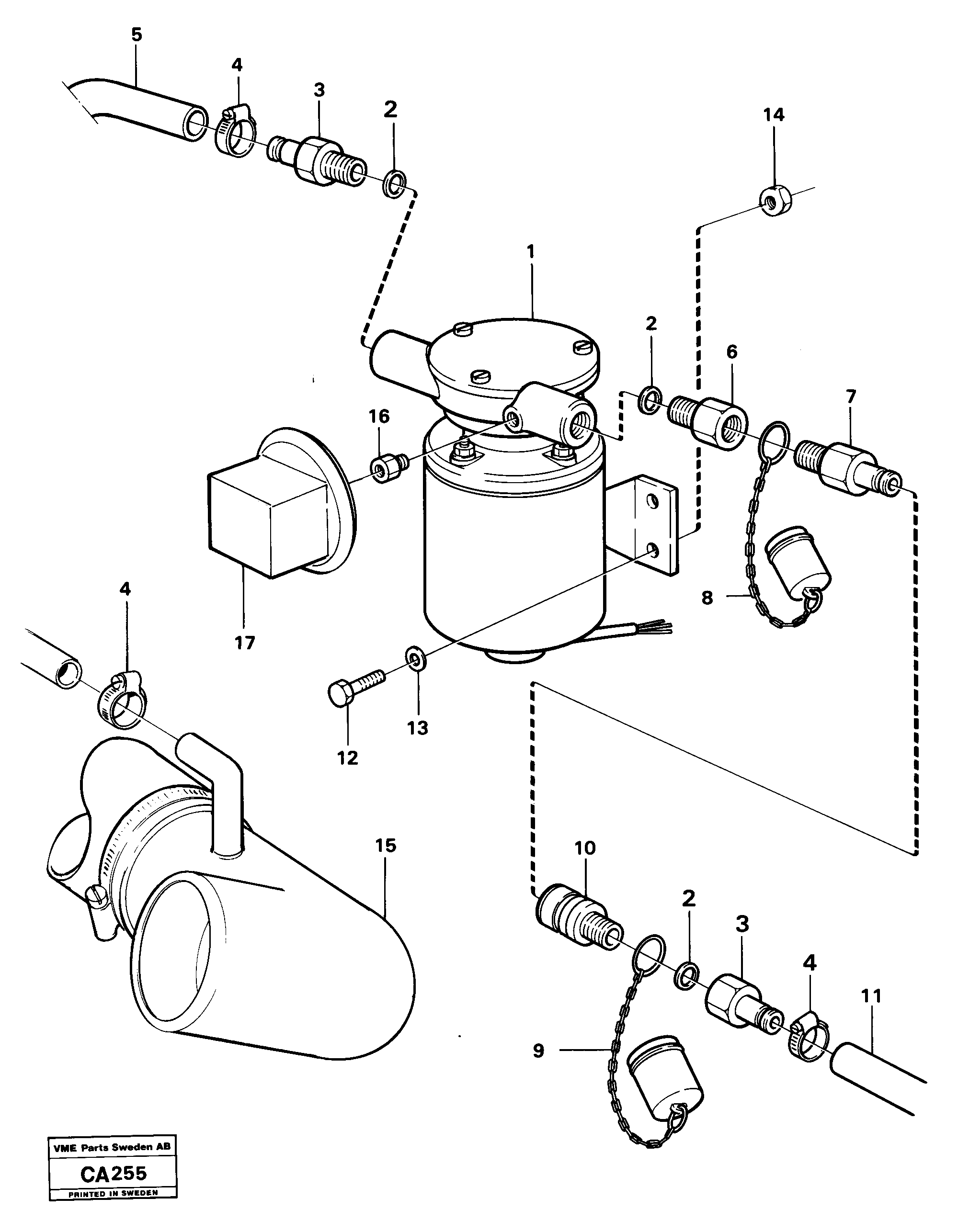 Схема запчастей Volvo 6300 6300 - 83245 Refuelling pump 