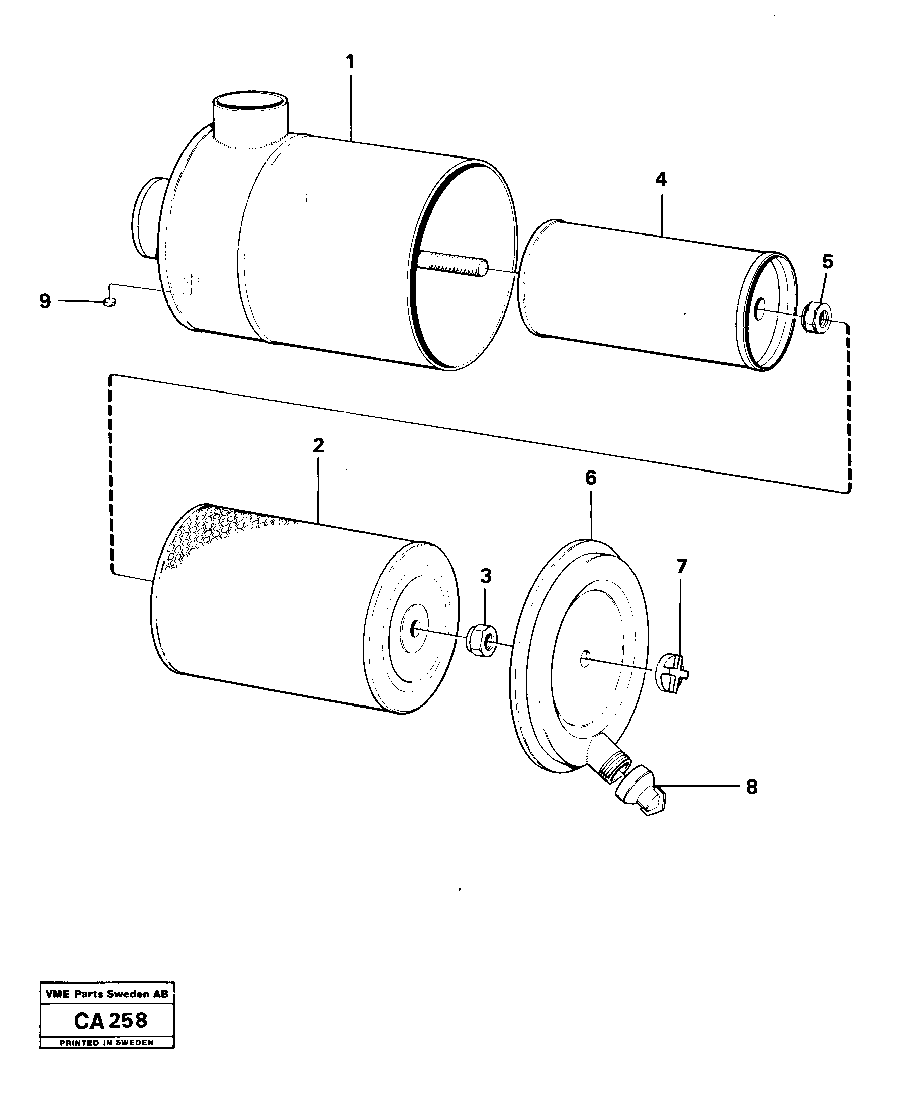 Схема запчастей Volvo 6300 6300 - 20919 Фильтр воздушный 