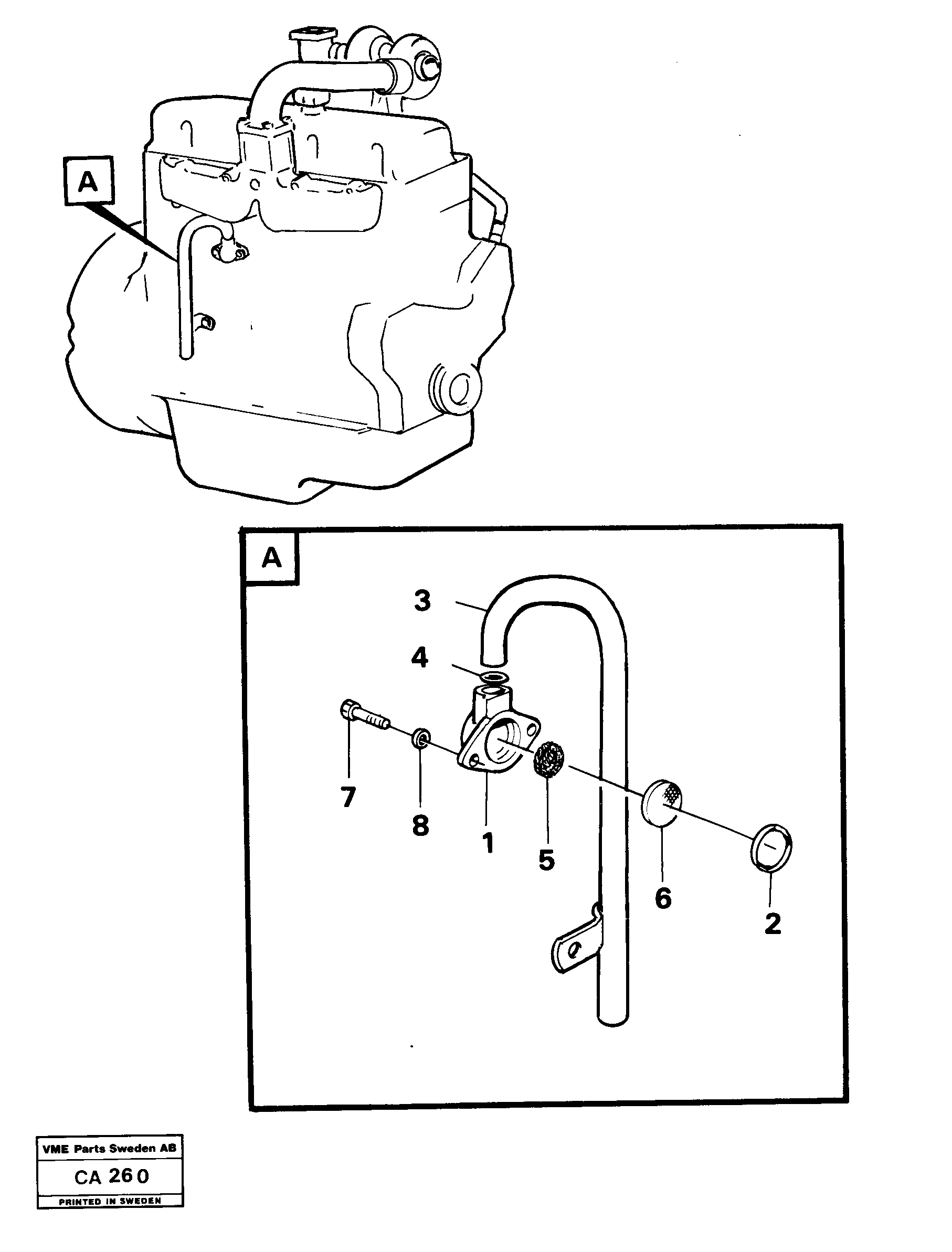 Схема запчастей Volvo 6300 6300 - 20921 Crankcase ventilation 