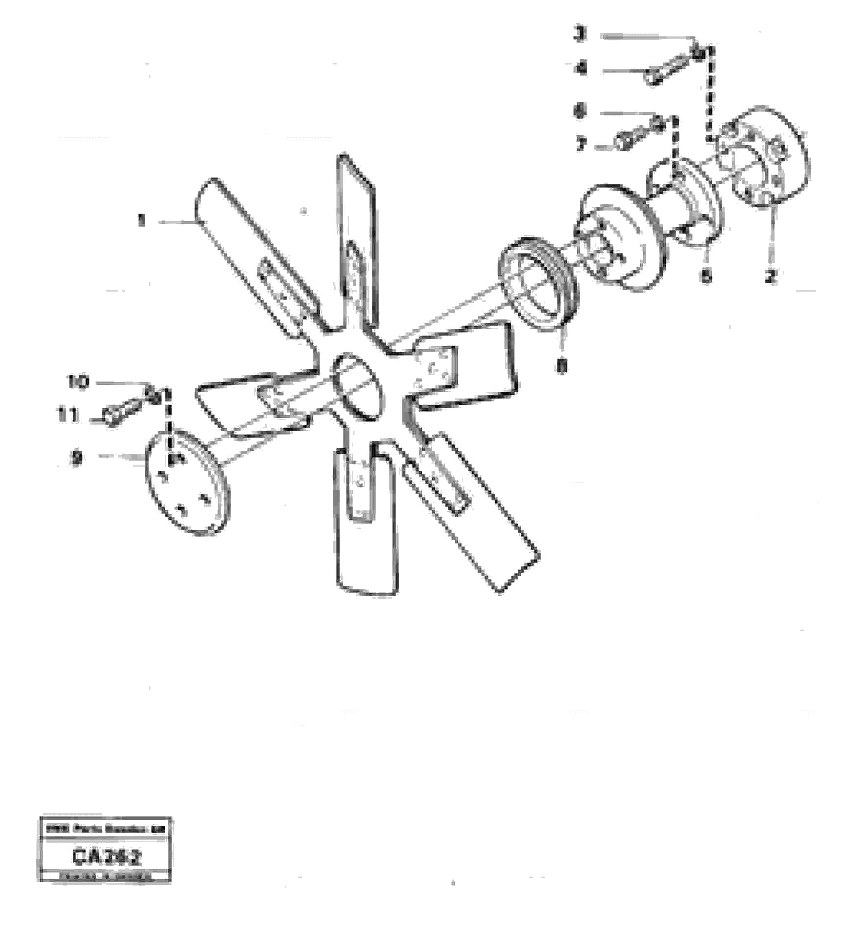 Схема запчастей Volvo 6300 6300 - 868 Fan 