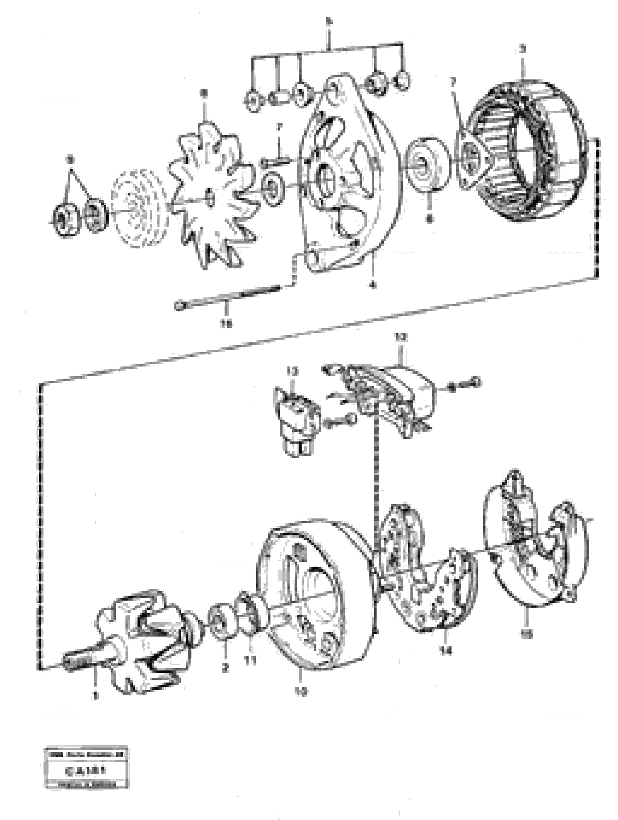 Схема запчастей Volvo 6300 6300 - 24968 Alternator 