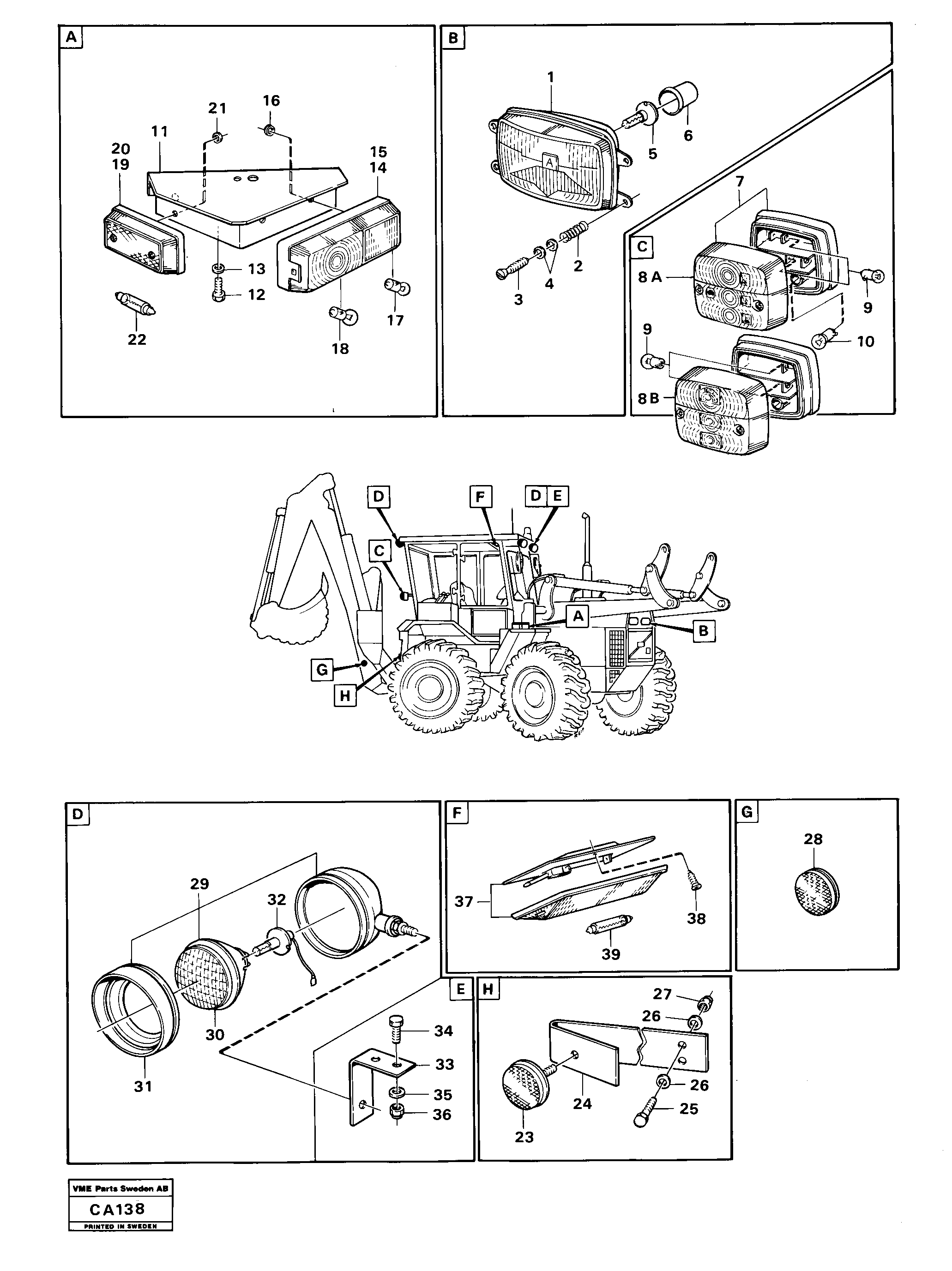 Схема запчастей Volvo 6300 6300 - 25975 Lighting 