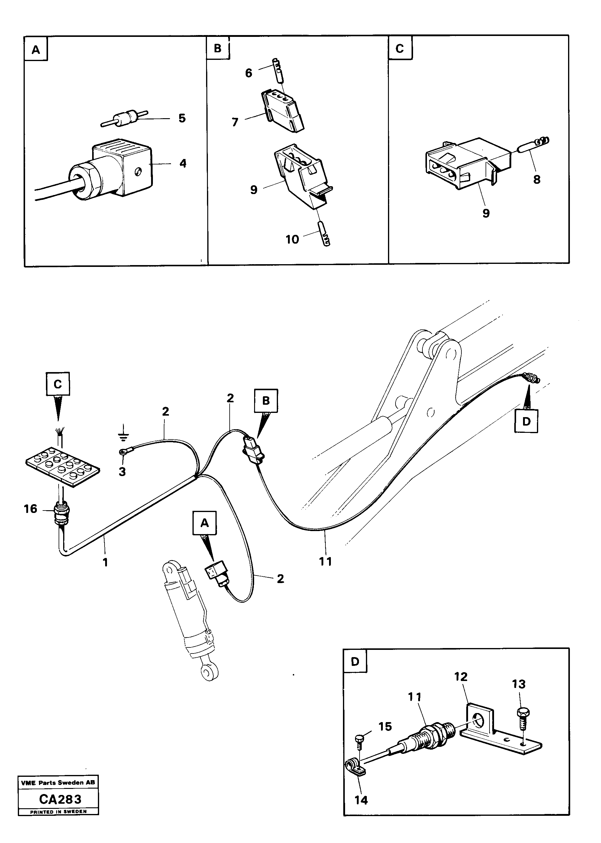 Схема запчастей Volvo 6300 6300 - 20310 Electrical system pivot axle lock 