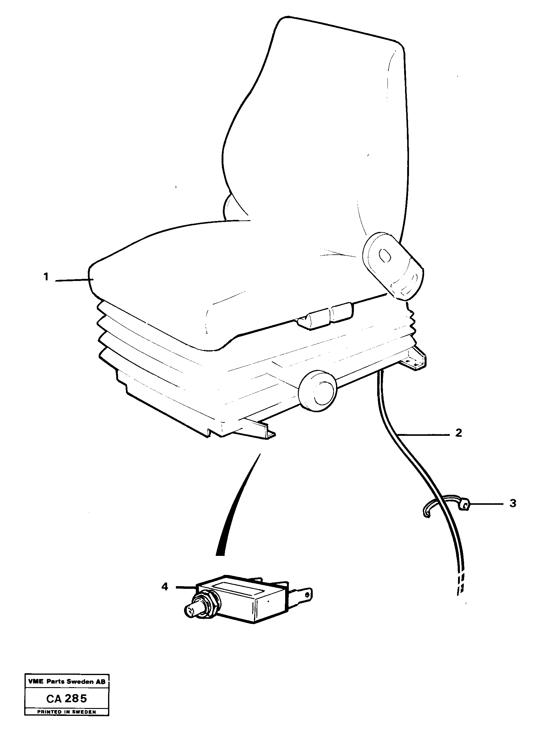 Схема запчастей Volvo 6300 6300 - 20311 Parking brake alarm 