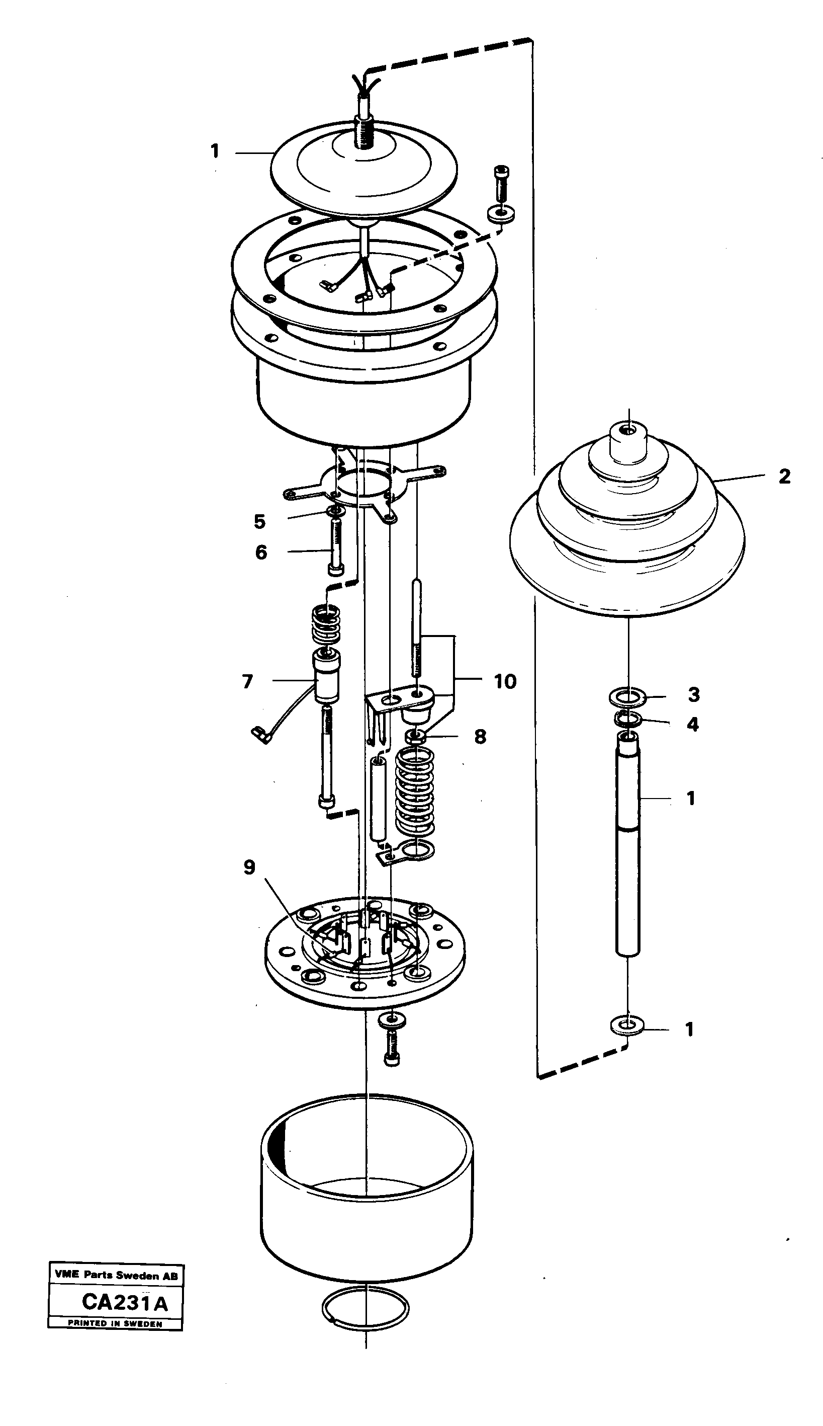 Схема запчастей Volvo 6300 6300 - 2069 Control lever 