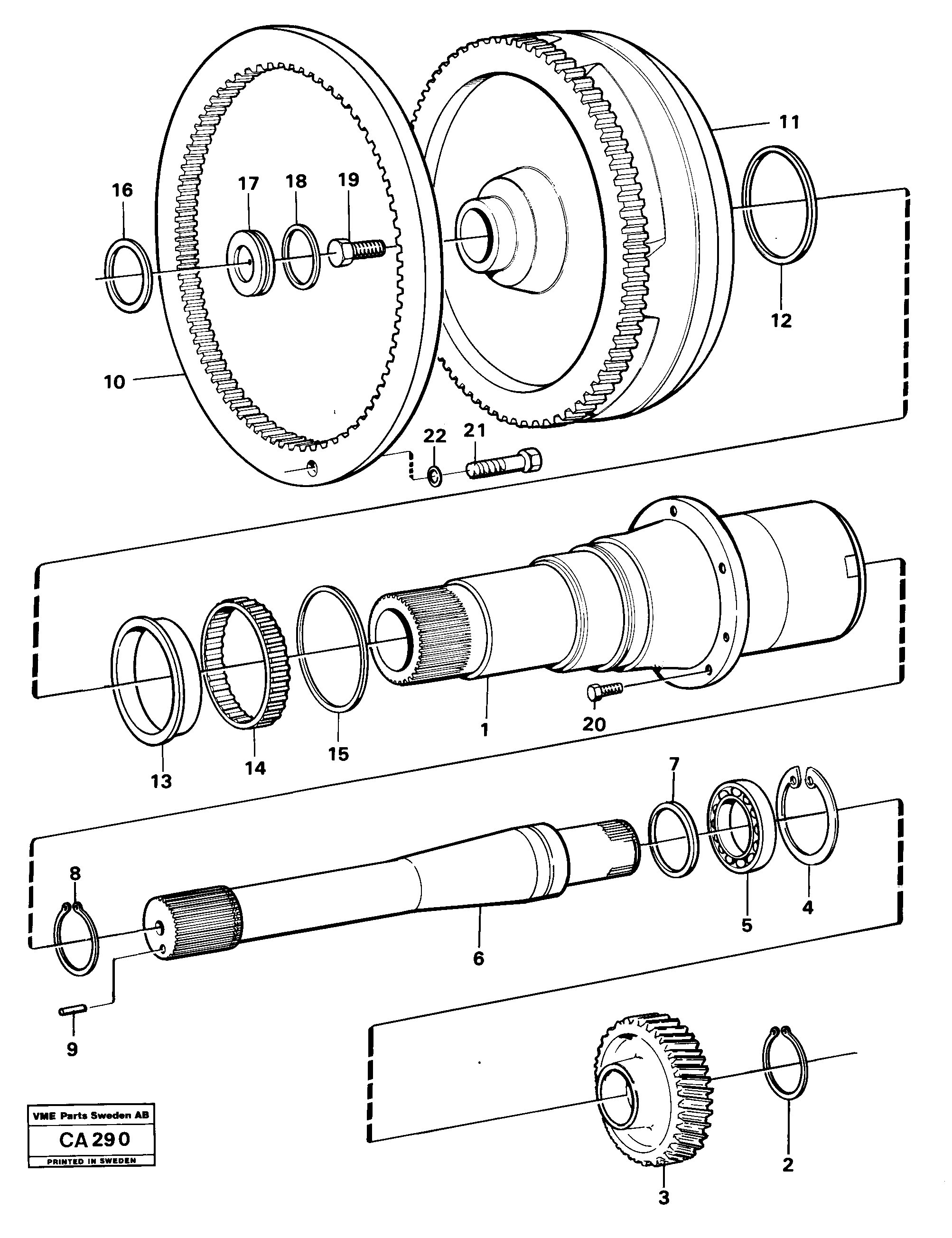 Схема запчастей Volvo 6300 6300 - 106467 Torque converter 