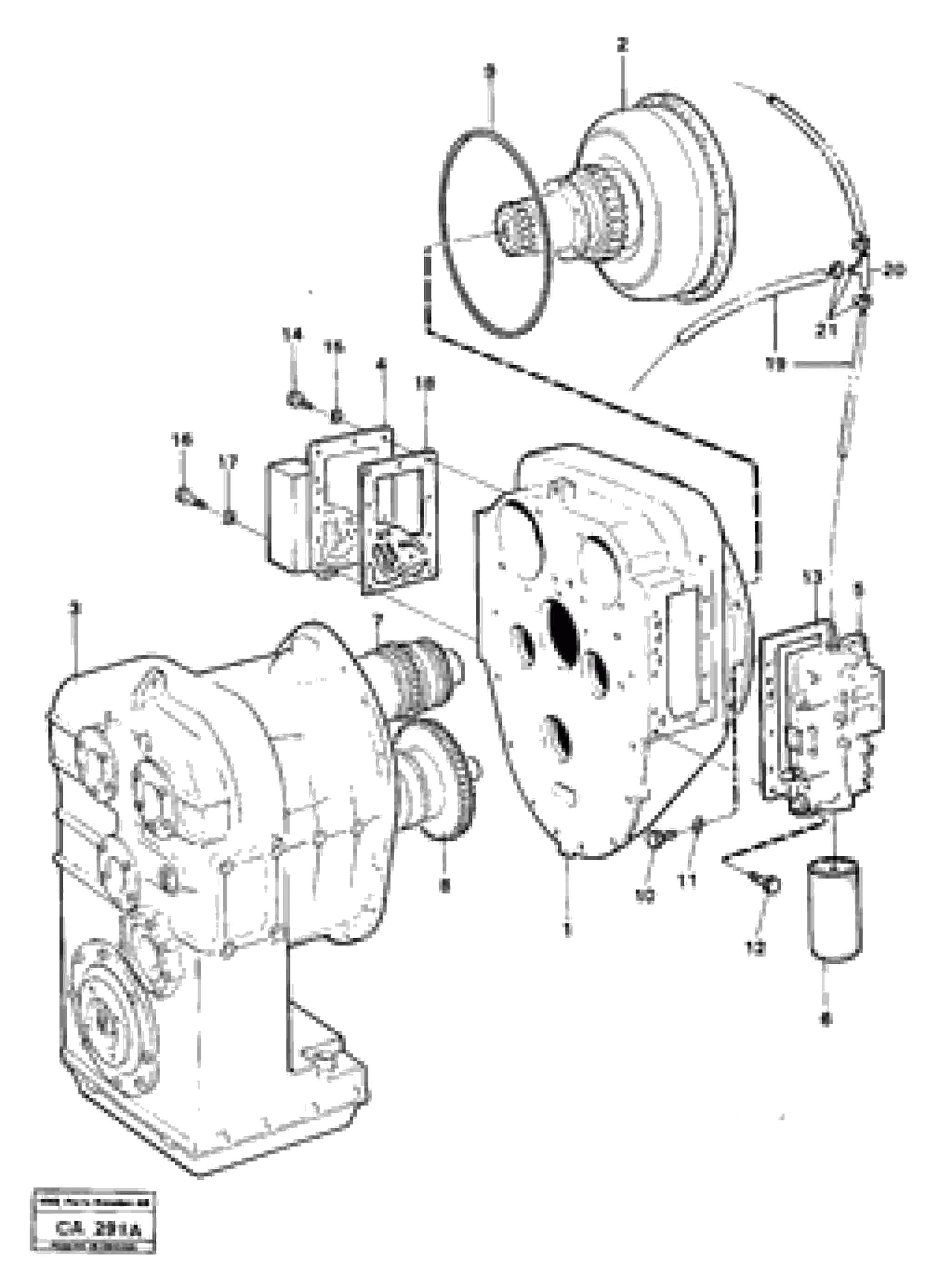 Схема запчастей Volvo 6300 6300 - 73908 Hydraulic transmission with fitting parts 