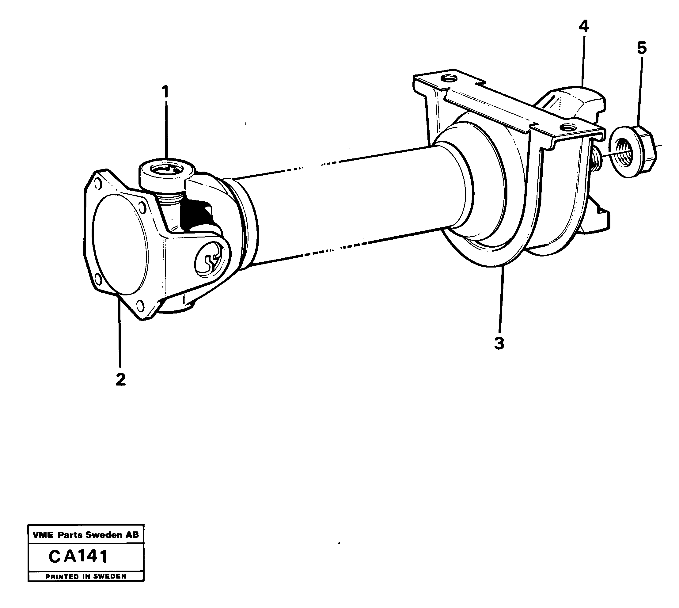 Схема запчастей Volvo 6300 6300 - 20321 Вал карданный 