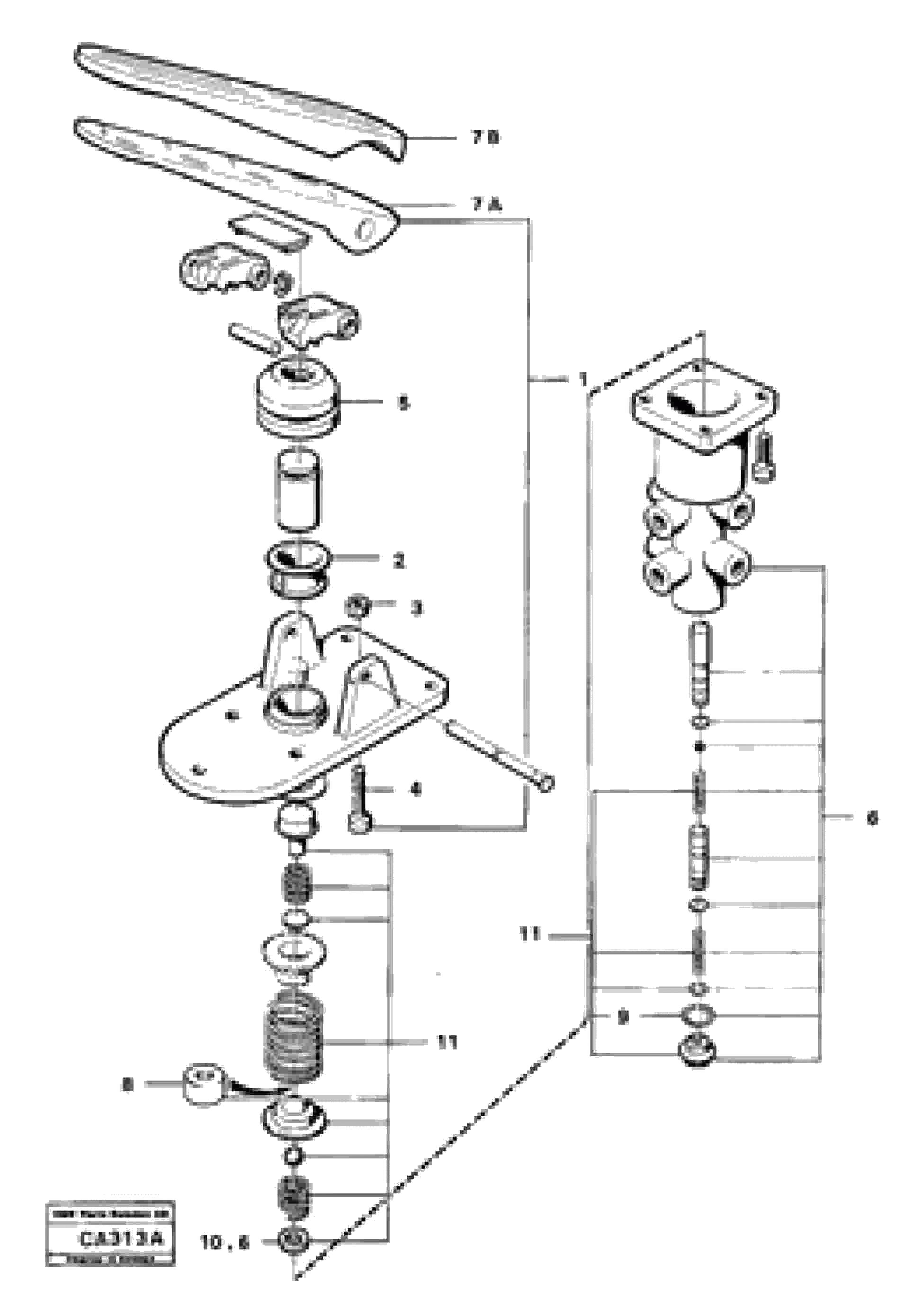 Схема запчастей Volvo 6300 6300 - 16023 Footbrake valve 