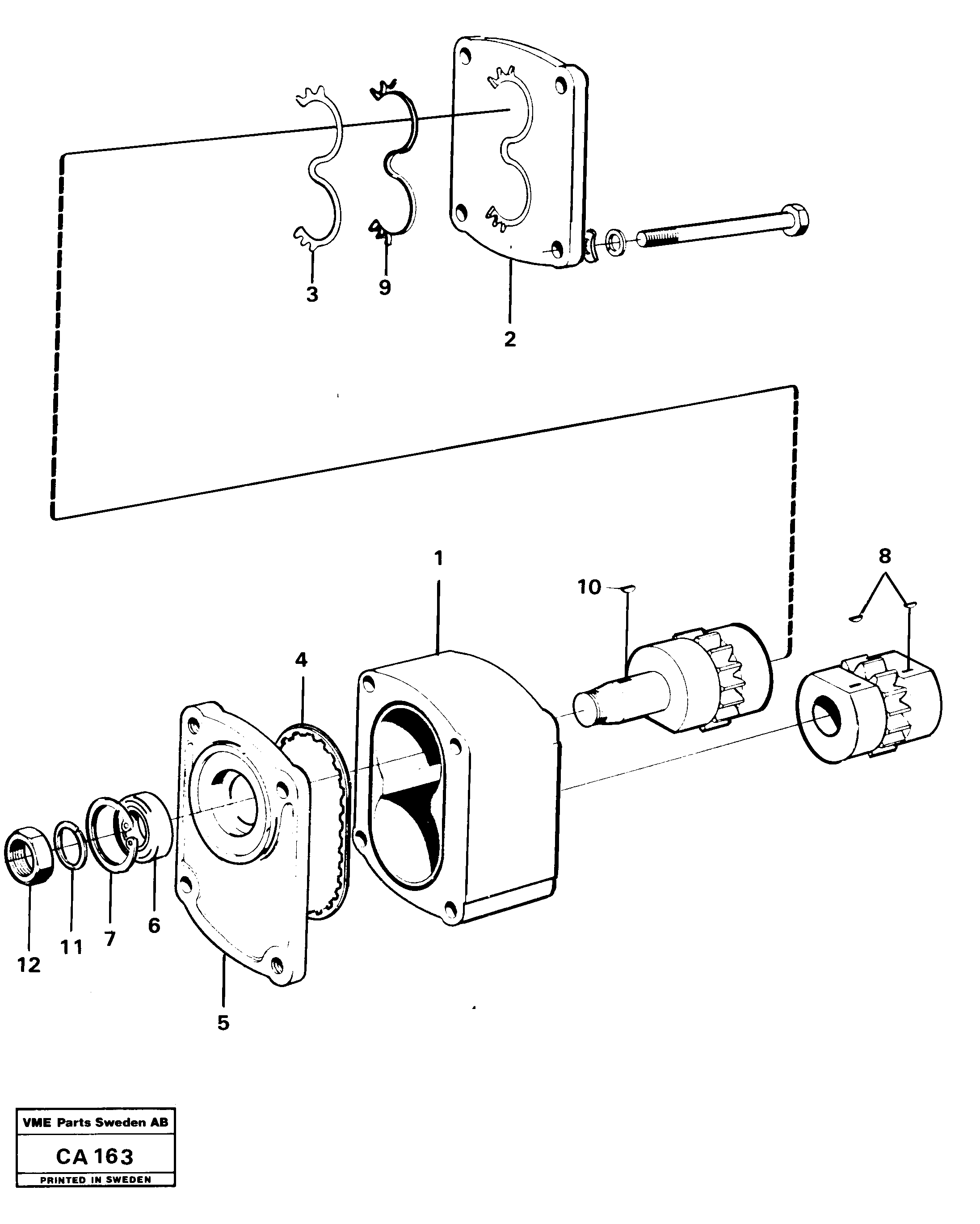 Схема запчастей Volvo 6300 6300 - 16030 Насос 