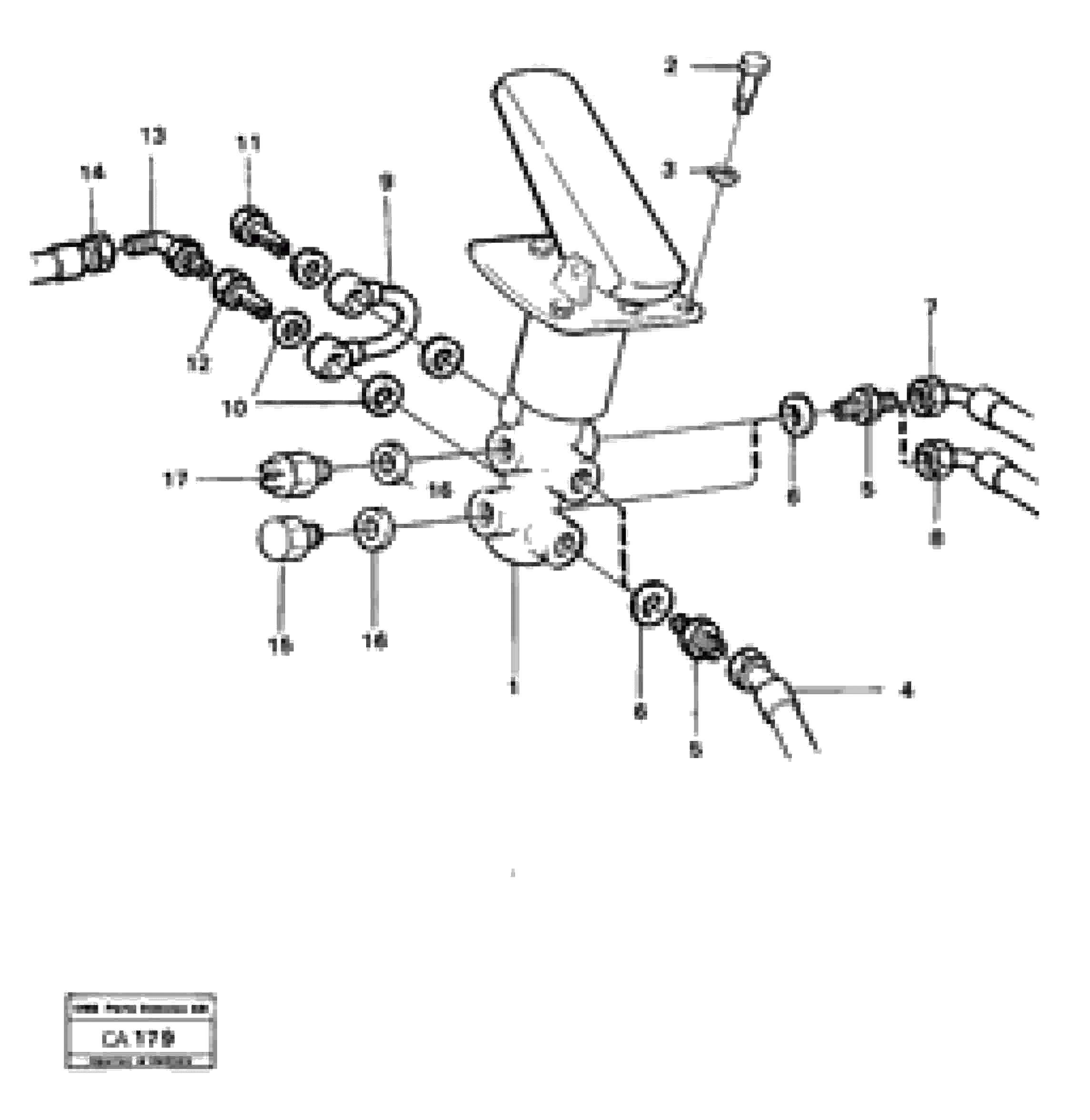 Схема запчастей Volvo 6300 6300 - 2135 Footbrake valve with mountings 