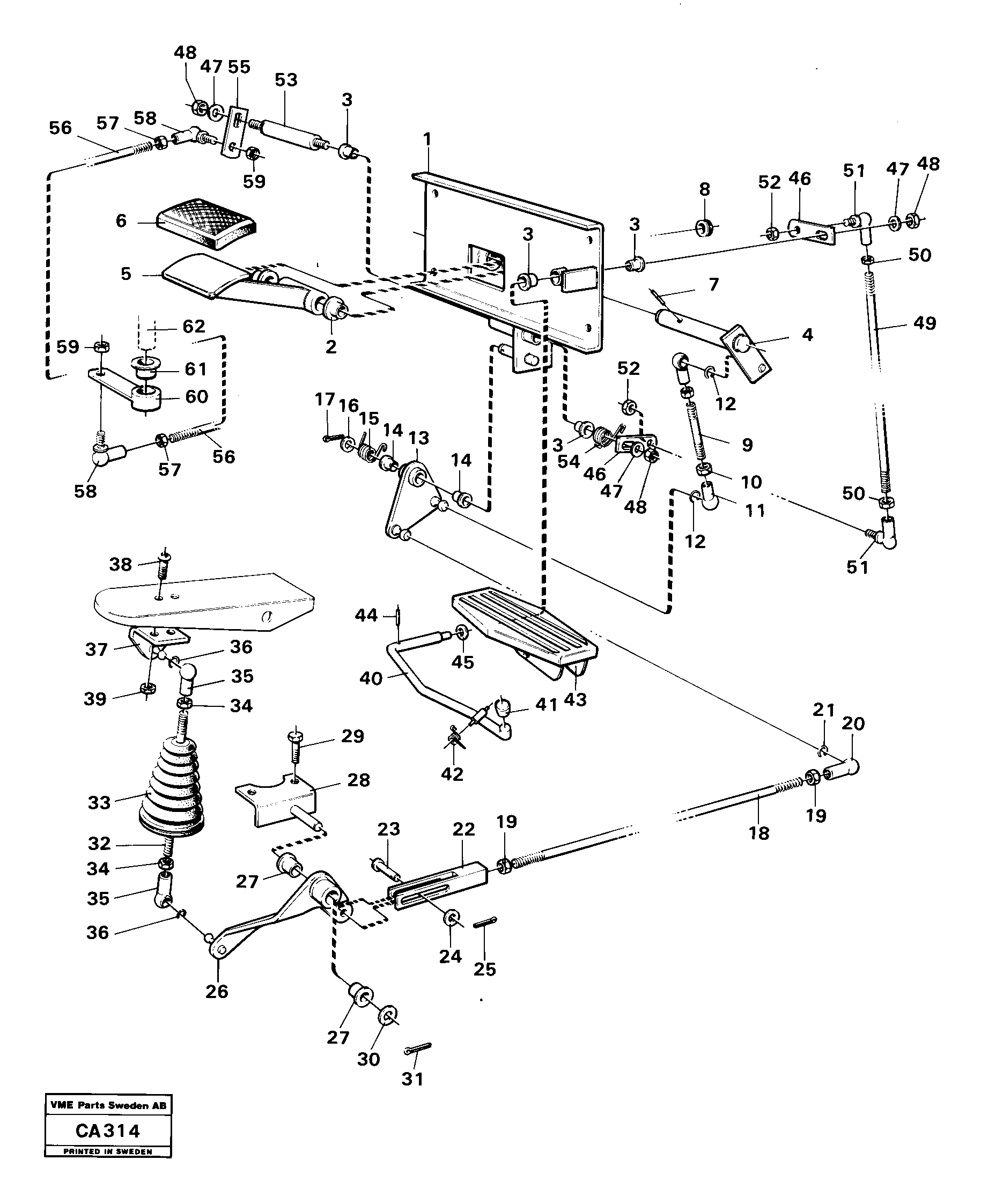 Схема запчастей Volvo 6300 6300 - 33531 Dual controls 