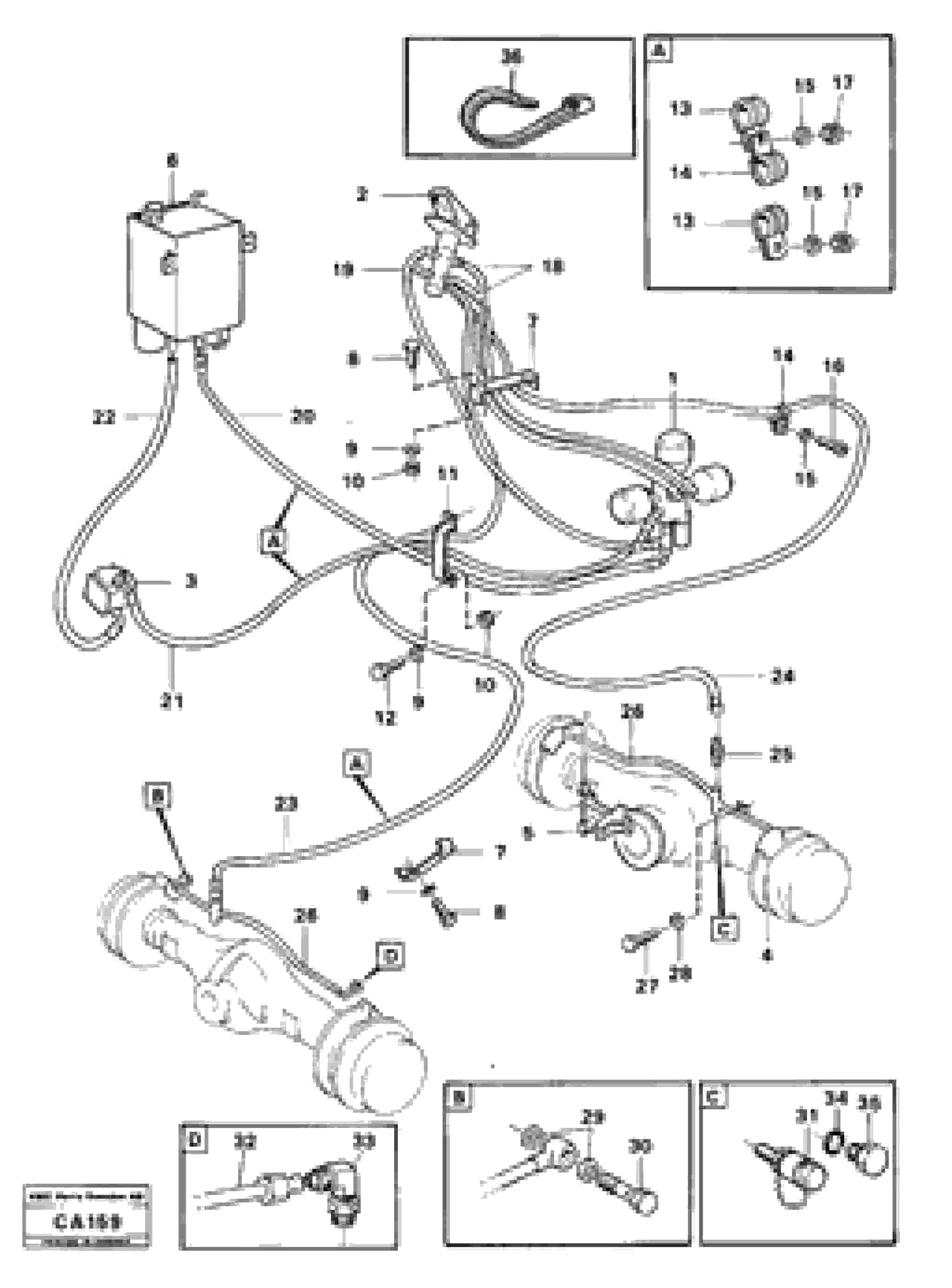 Схема запчастей Volvo 6300 6300 - 92316 Brake system 