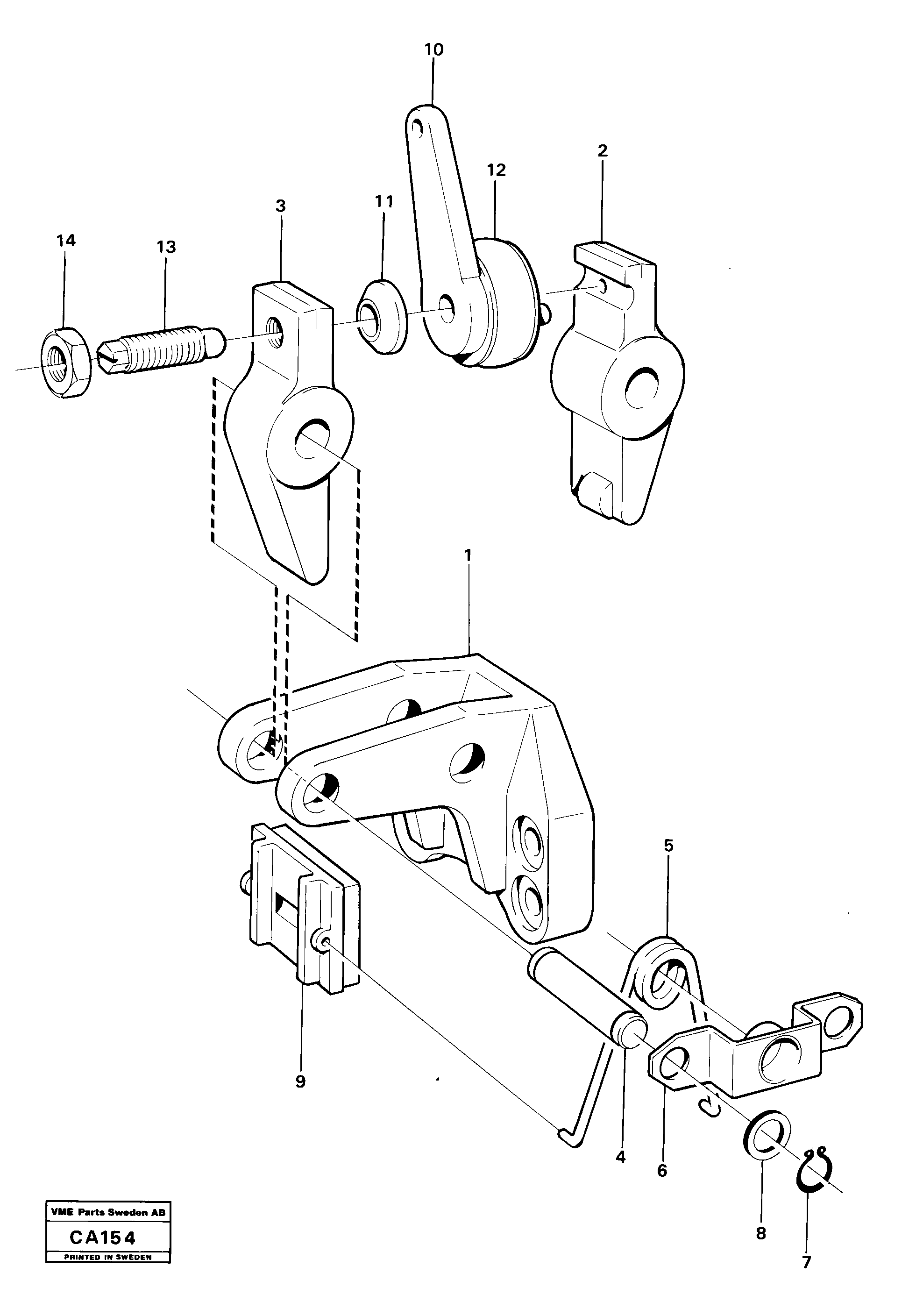 Схема запчастей Volvo 6300 6300 - 4336 Тормоз парковочный 