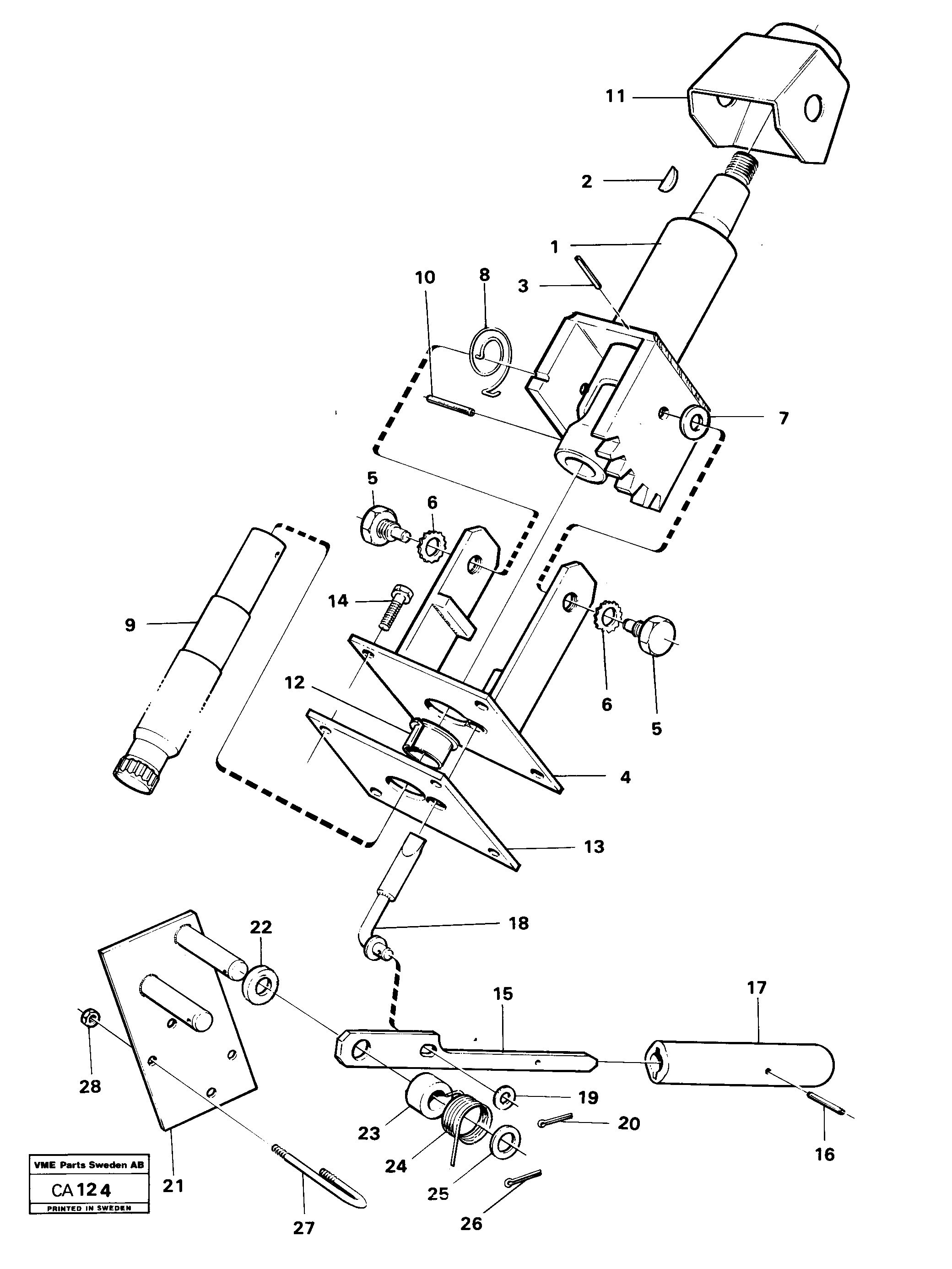 Схема запчастей Volvo 6300 6300 - 12727 Adjustable steering wheel 