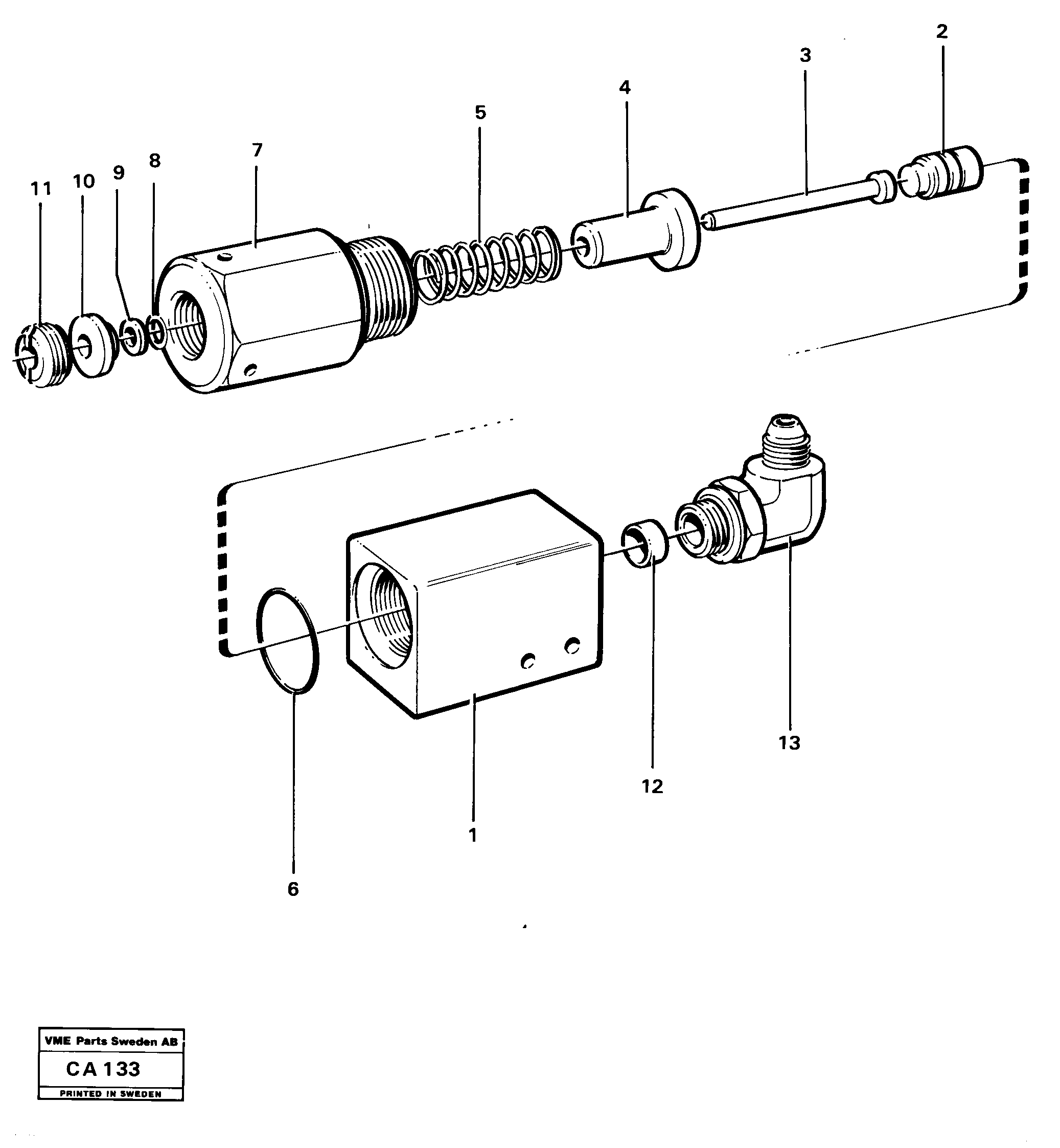 Схема запчастей Volvo 6300 6300 - 16259 Pressure monitor 