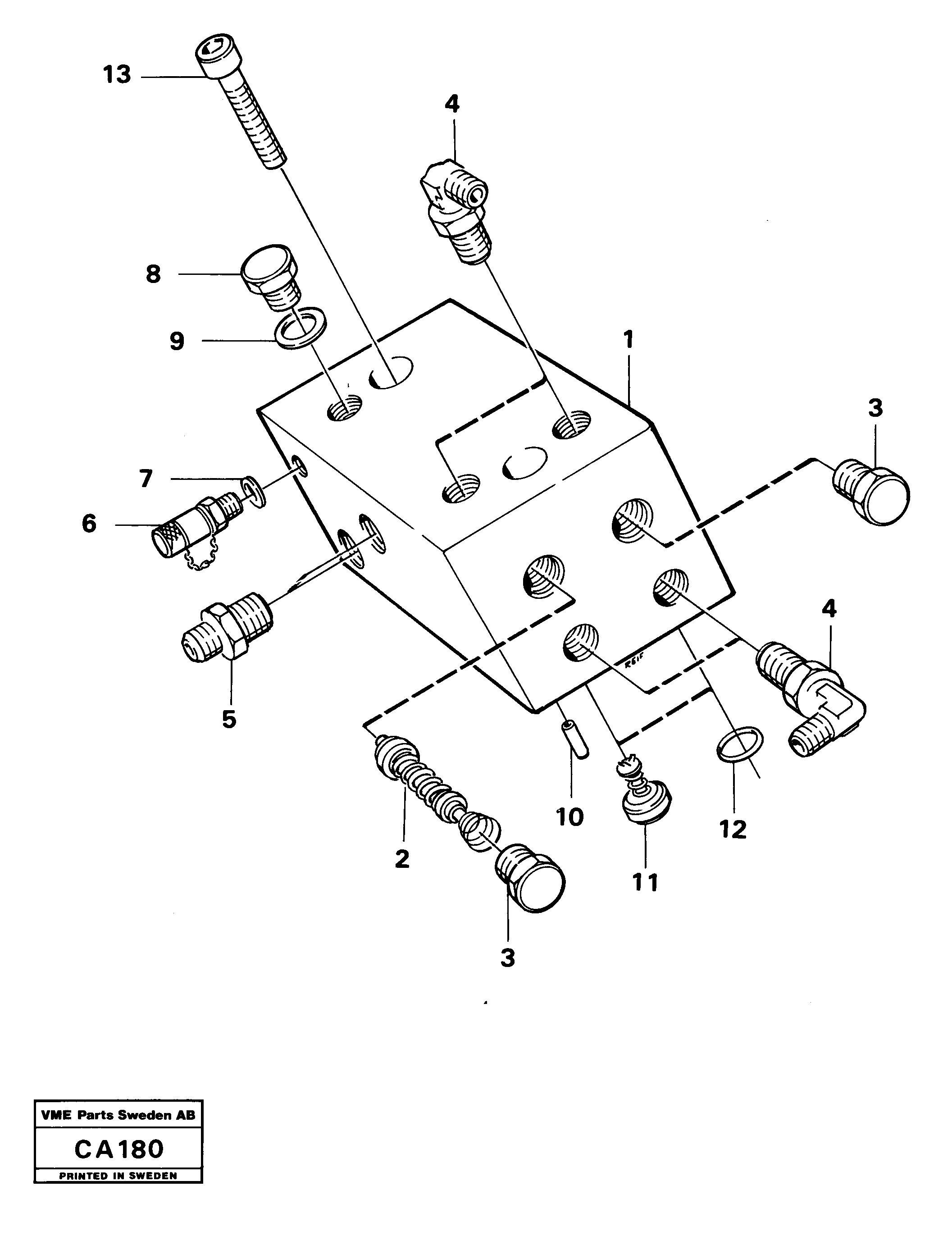 Схема запчастей Volvo 6300 6300 - 94735 Valve body 