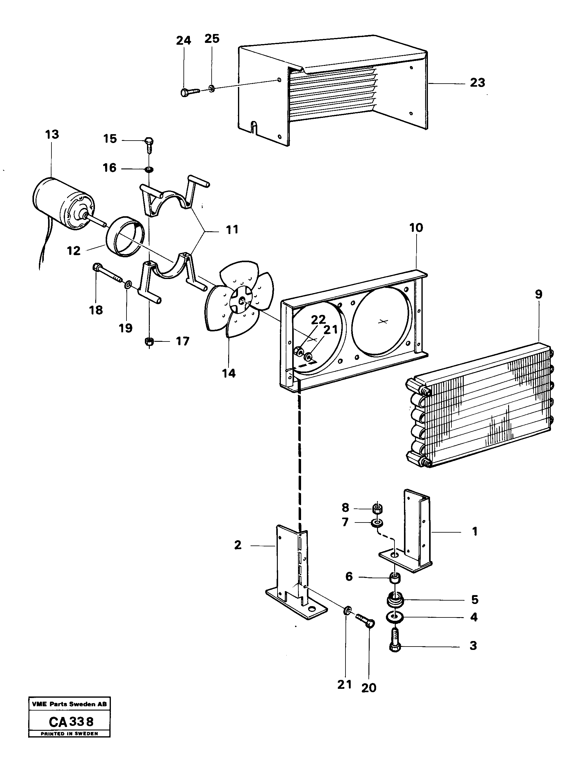 Схема запчастей Volvo 6300 6300 - 36801 Condenser divice air-condition 