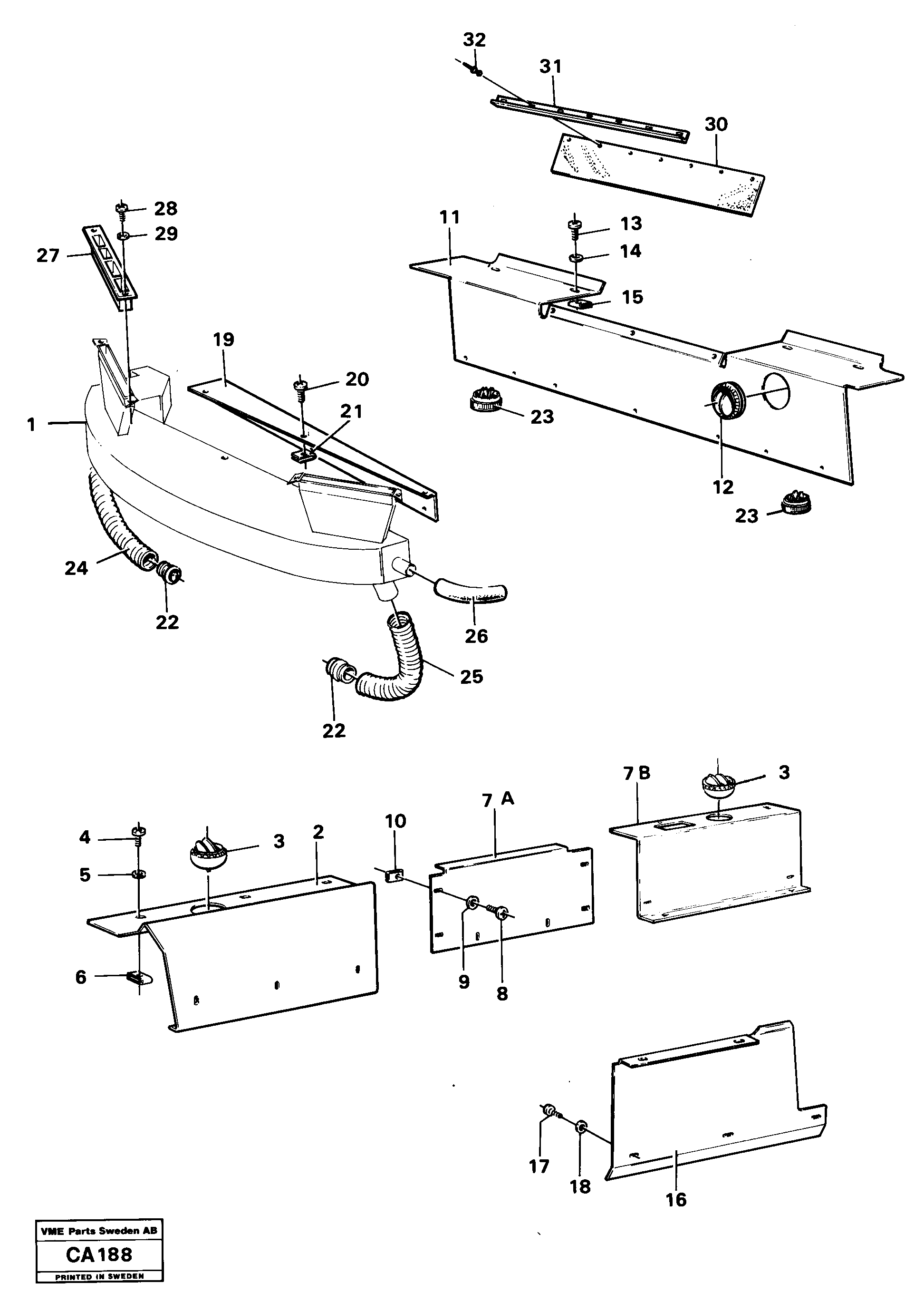 Схема запчастей Volvo 6300 6300 - 49105 Air ducts 