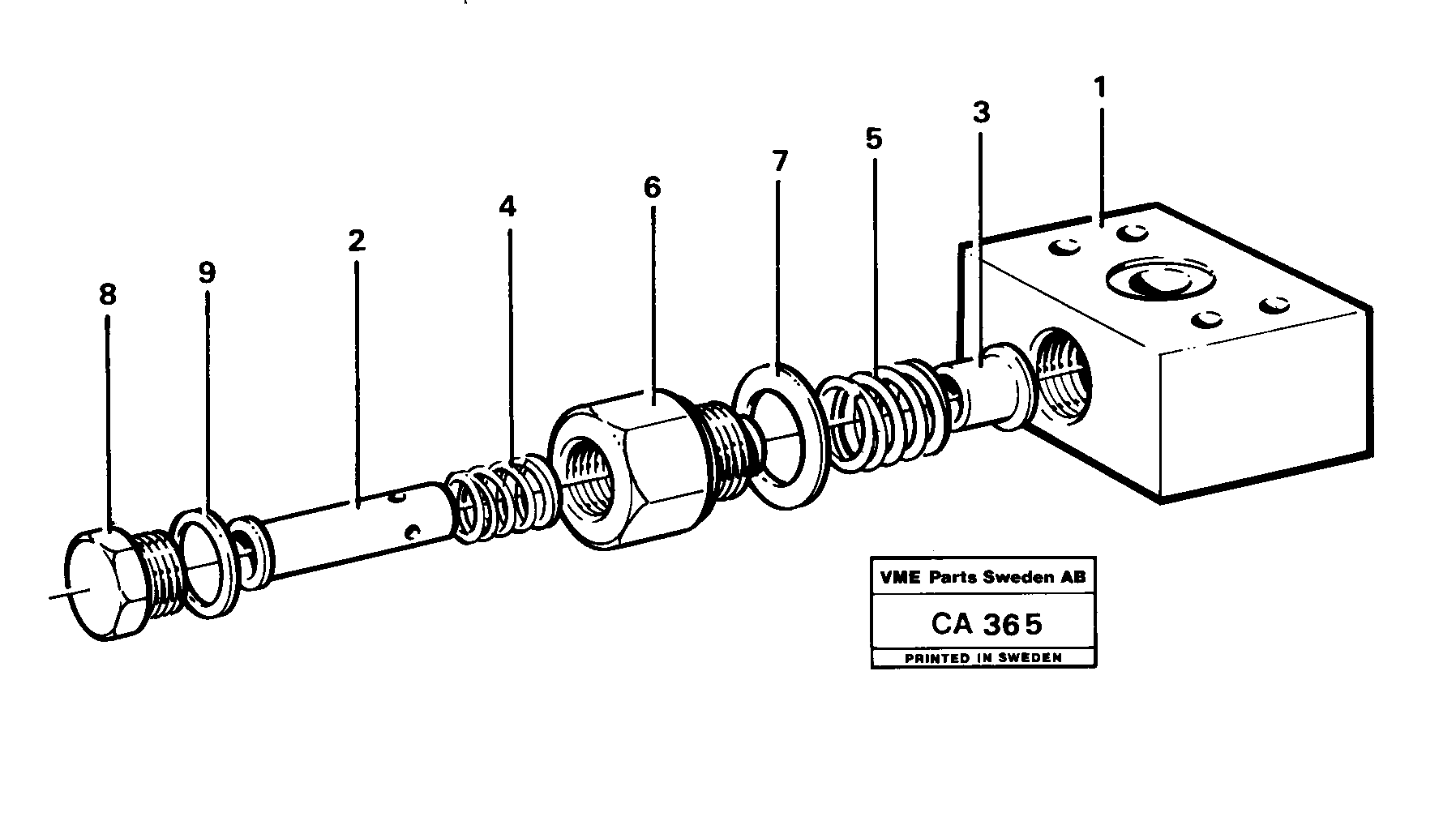 Схема запчастей Volvo 6300 6300 - 13558 Valve section 