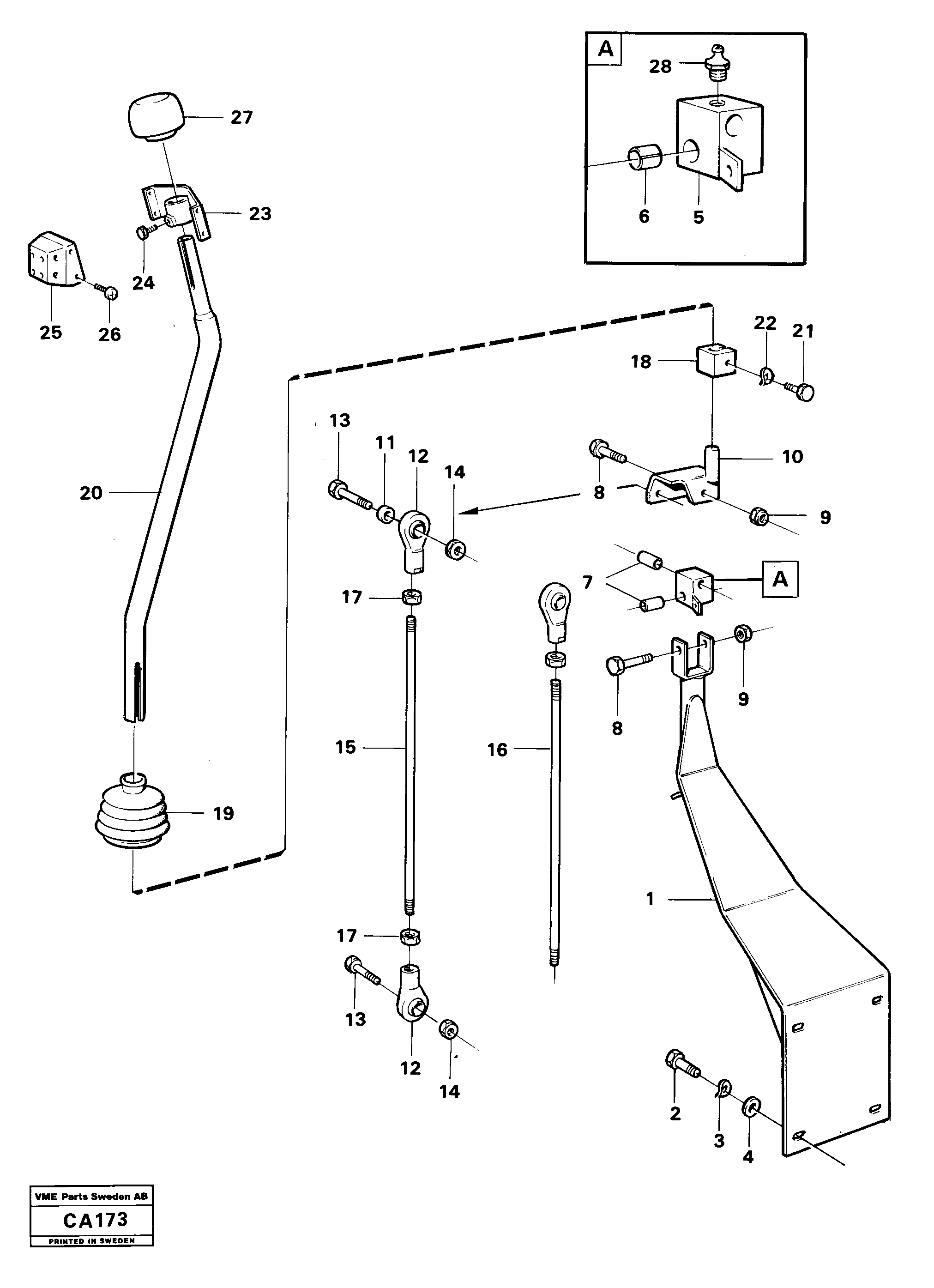 Схема запчастей Volvo 6300 6300 - 17347 Loader controls 