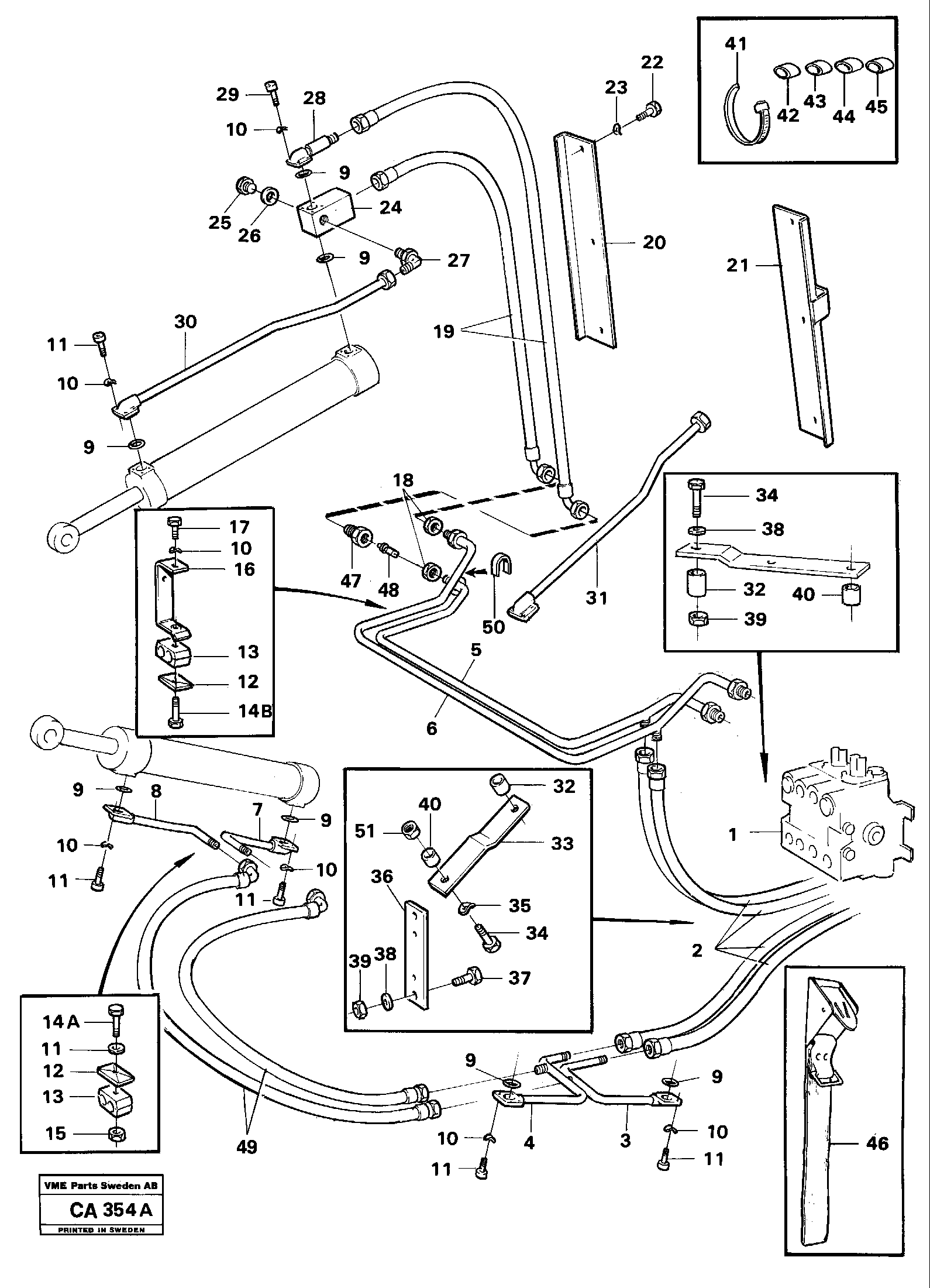 Схема запчастей Volvo 6300 6300 - 2144 Hydraulic system, loader 