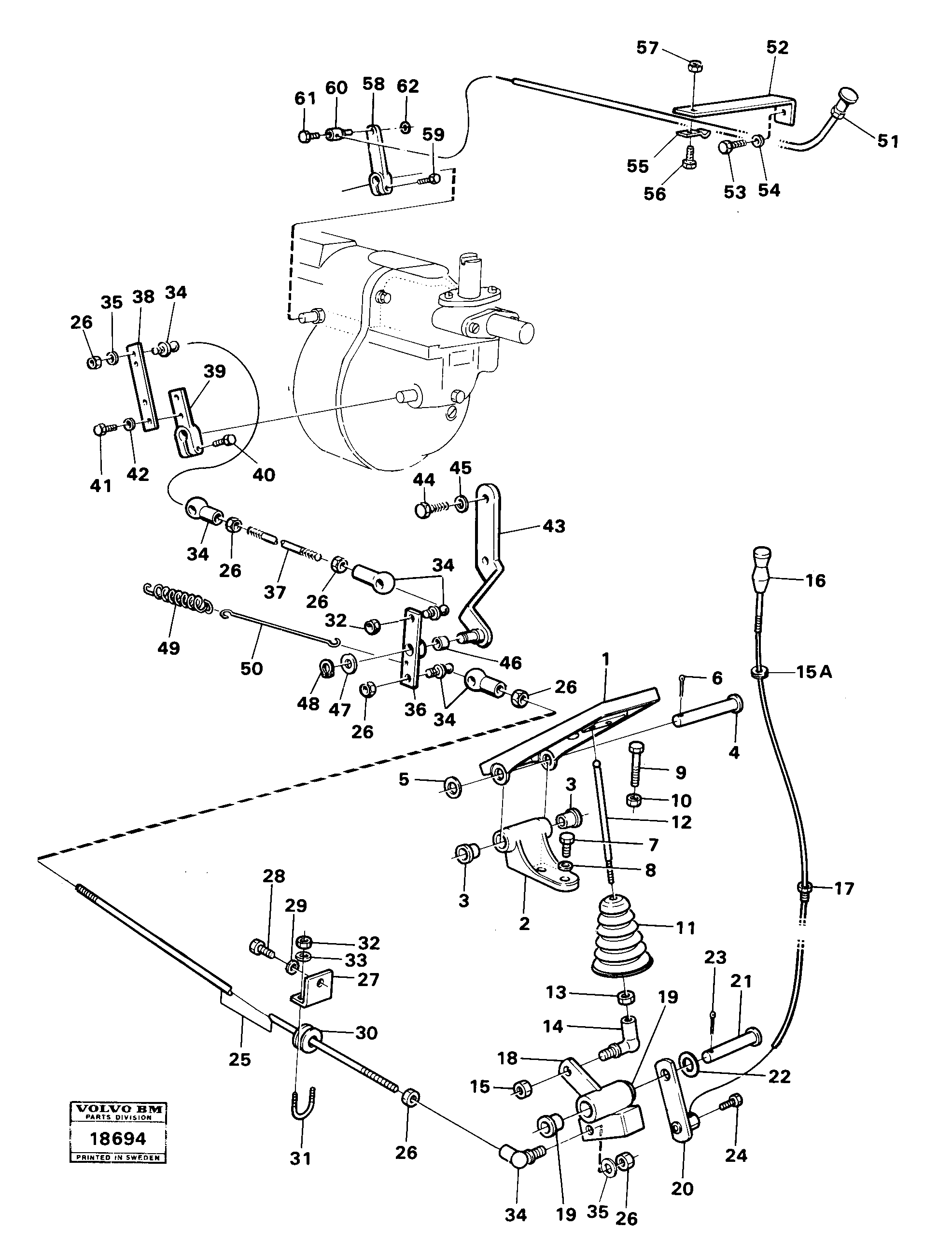 Схема запчастей Volvo 4600B 4600B - 34153 Regulator control 