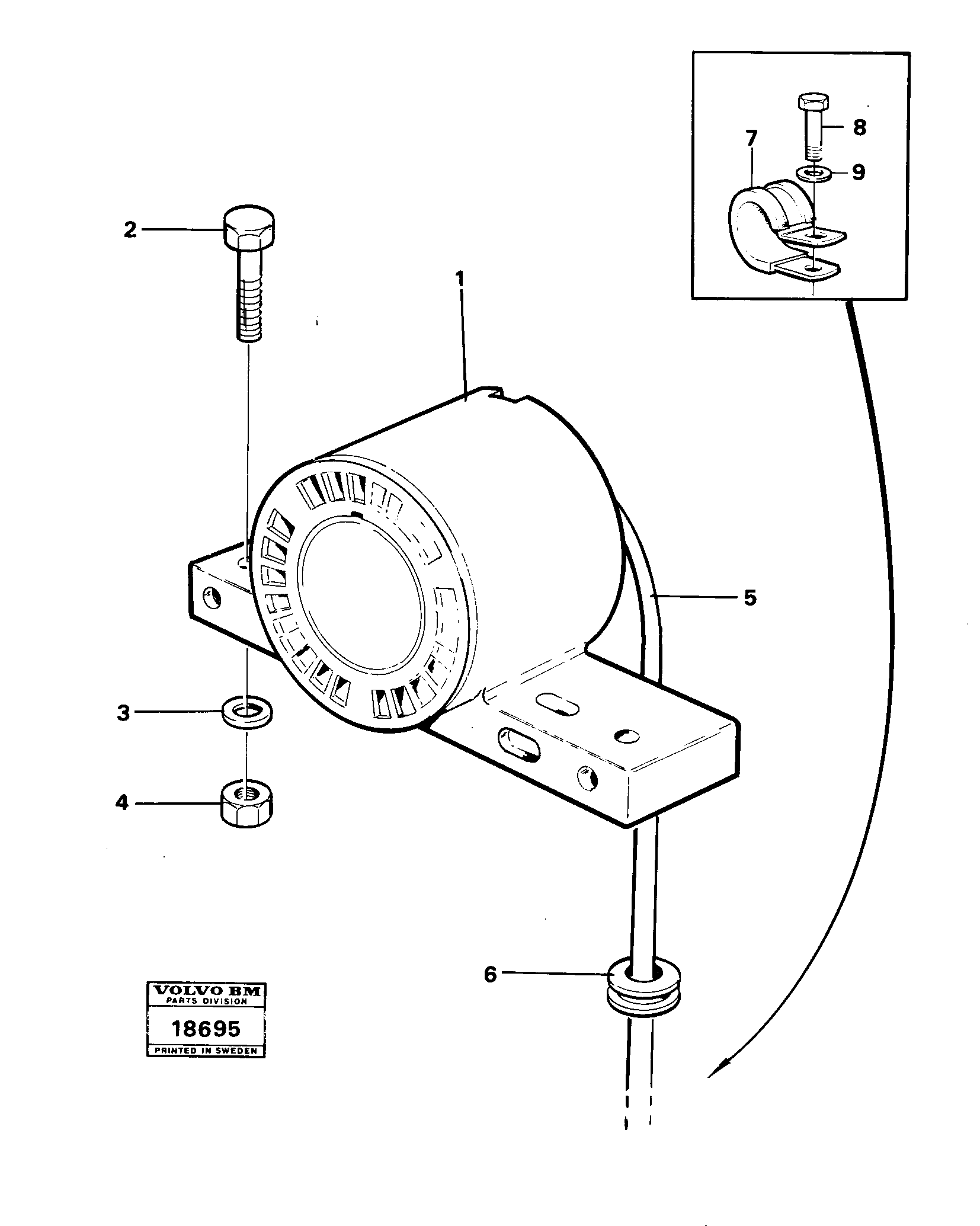 Схема запчастей Volvo 4600B 4600B - 16329 Reverse-motion alarm 