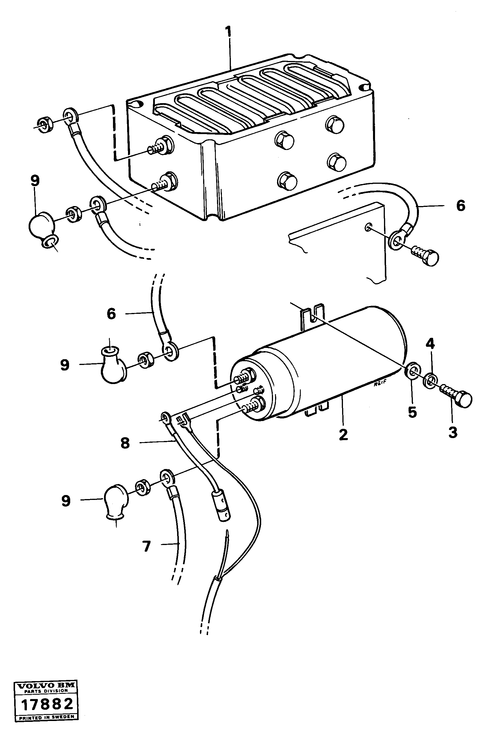 Схема запчастей Volvo 4600B 4600B - 32289 Starter element with fitting parts 