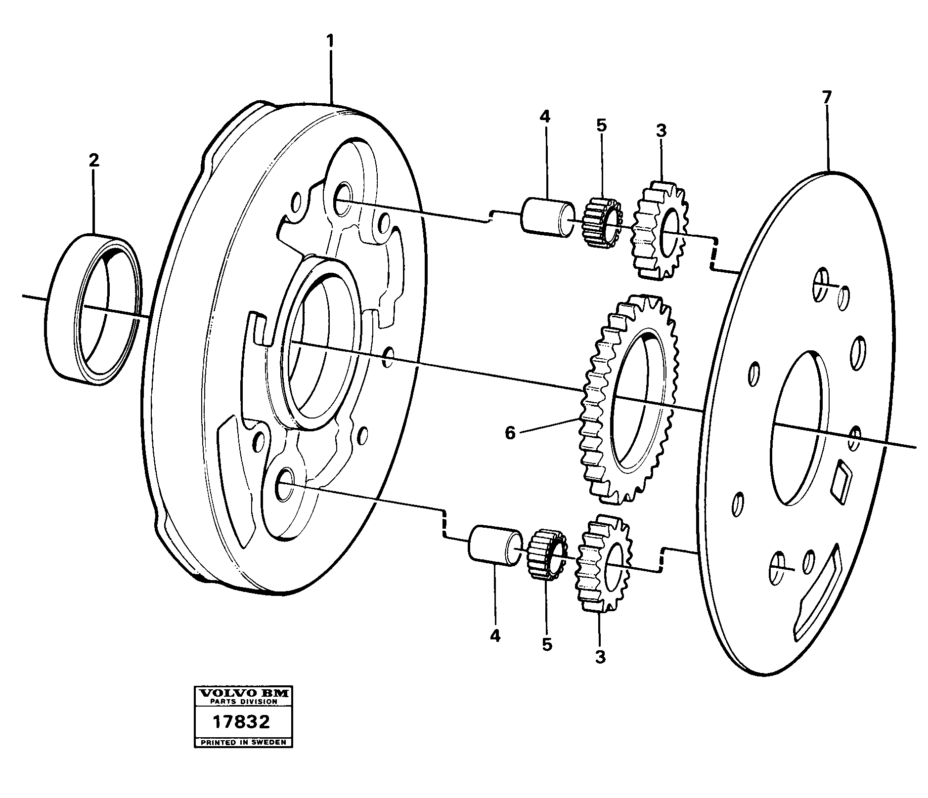 Схема запчастей Volvo 4600B 4600B - 20281 Насос 