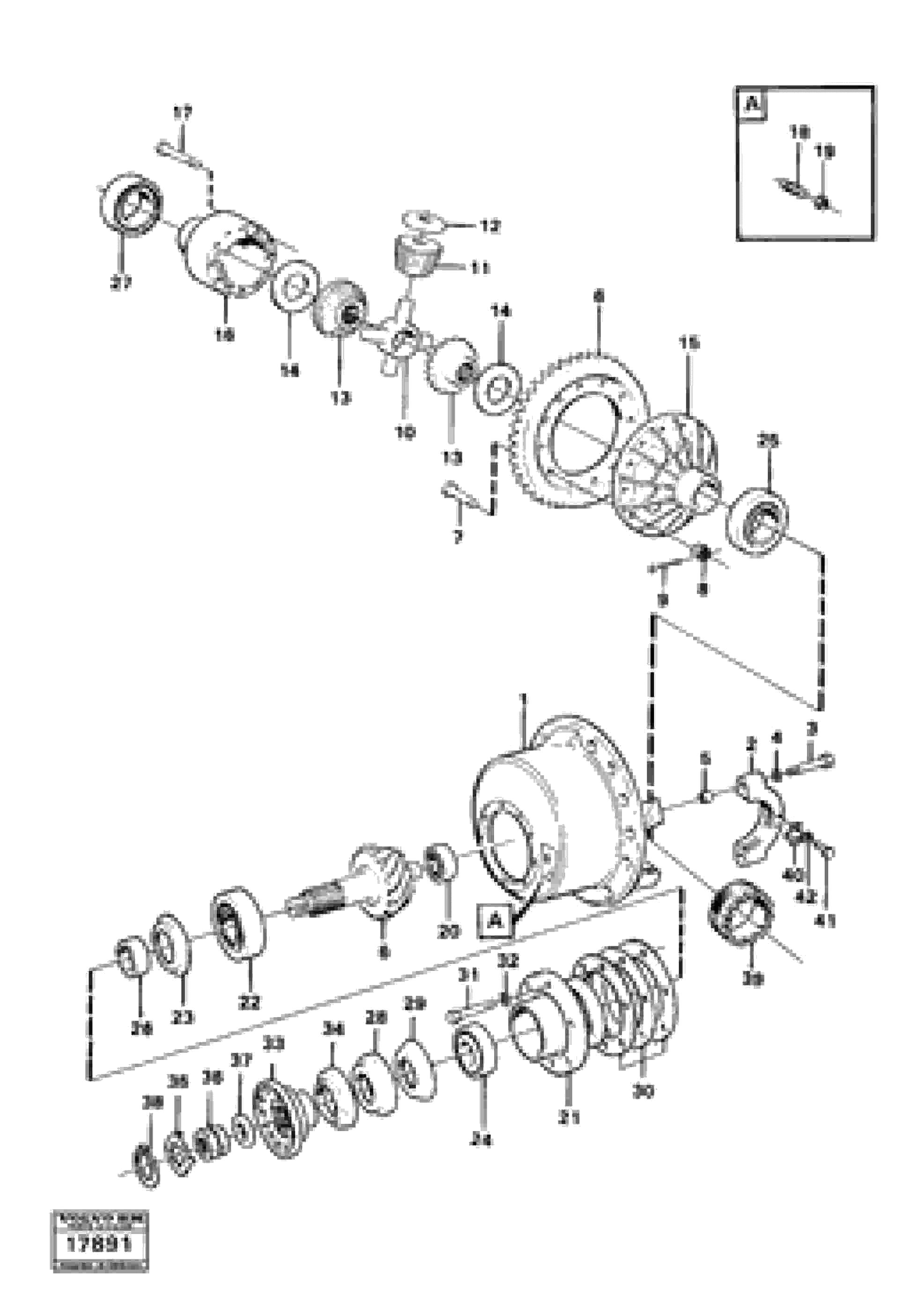 Схема запчастей Volvo 4600B 4600B - 17922 Final drive 