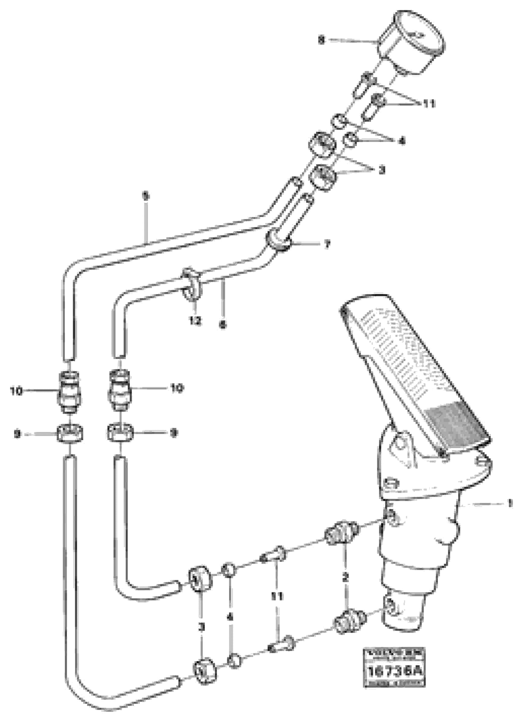 Схема запчастей Volvo 4600B 4600B - 20807 Pressure gauge 