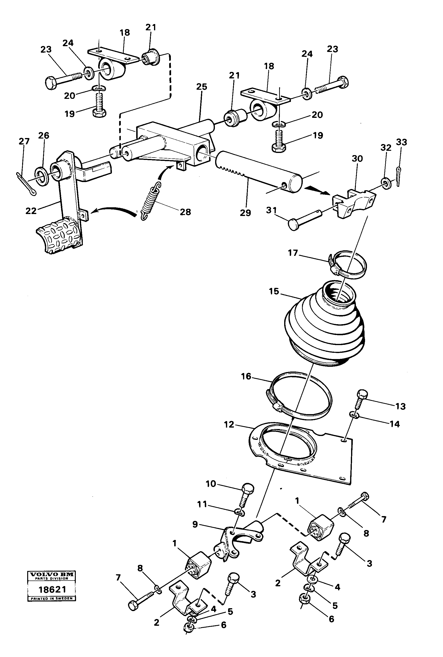 Схема запчастей Volvo 4600B 4600B - 75329 Adjustable steering wheel 