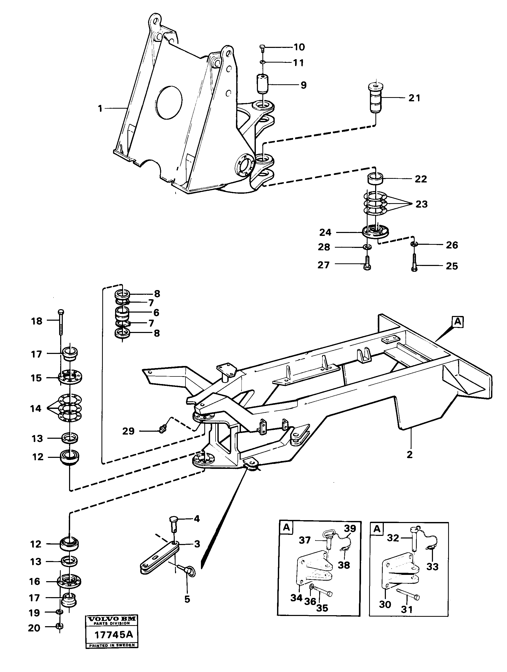 Схема запчастей Volvo 4600B 4600B - 27889 Frame 