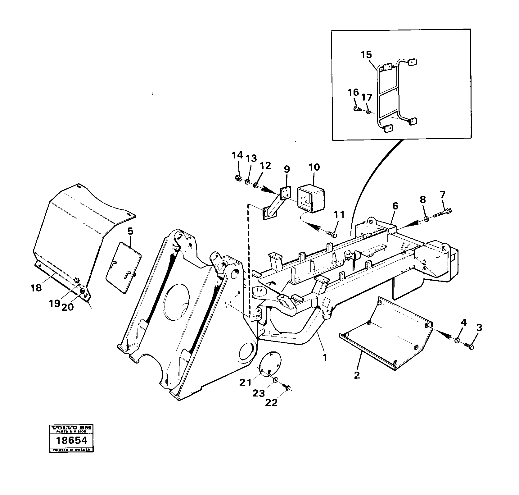 Схема запчастей Volvo 4600B 4600B - 32759 Protecting plates 