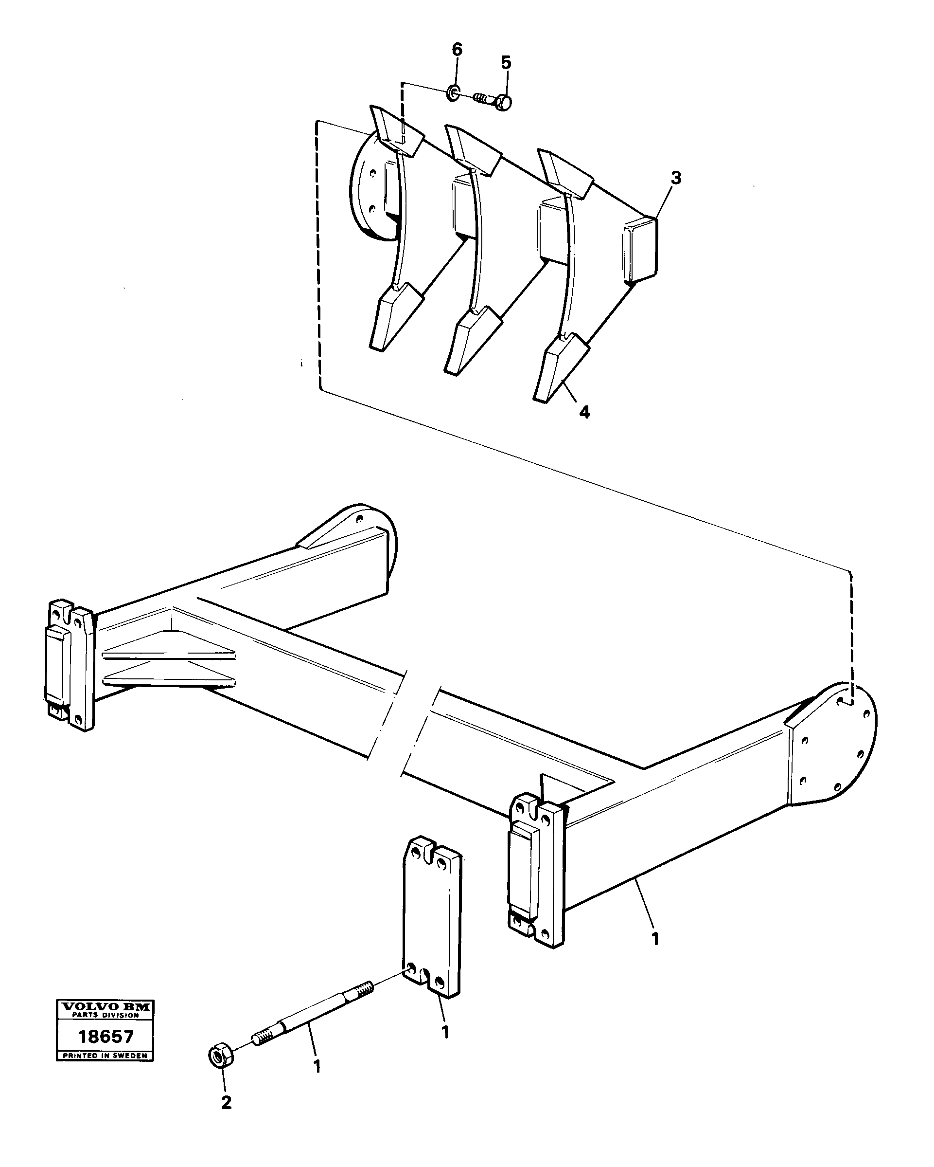 Схема запчастей Volvo 4600B 4600B - 29148 Wheel cleaner 