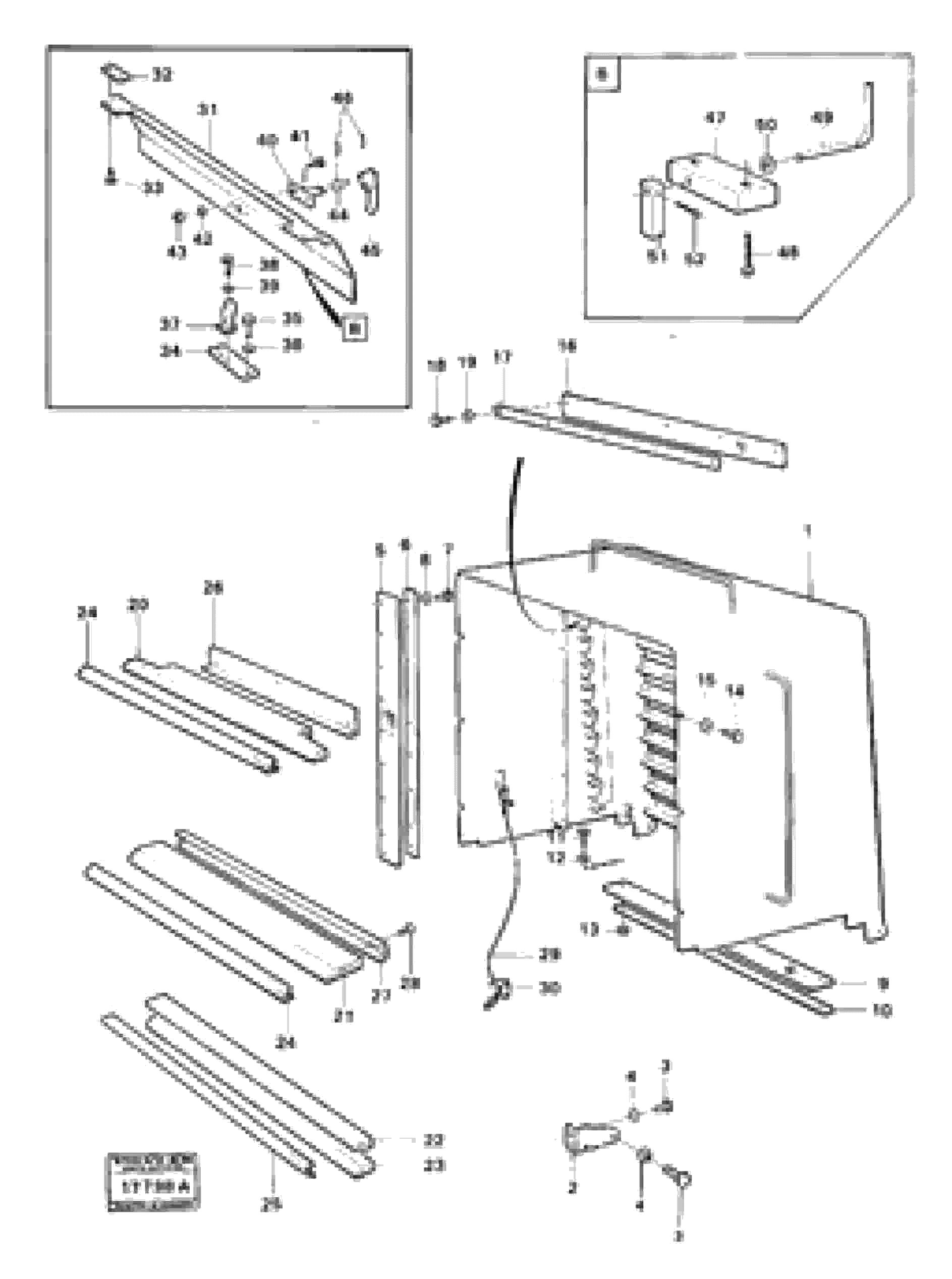 Схема запчастей Volvo 4600B 4600B - 5117 Radiator casing 