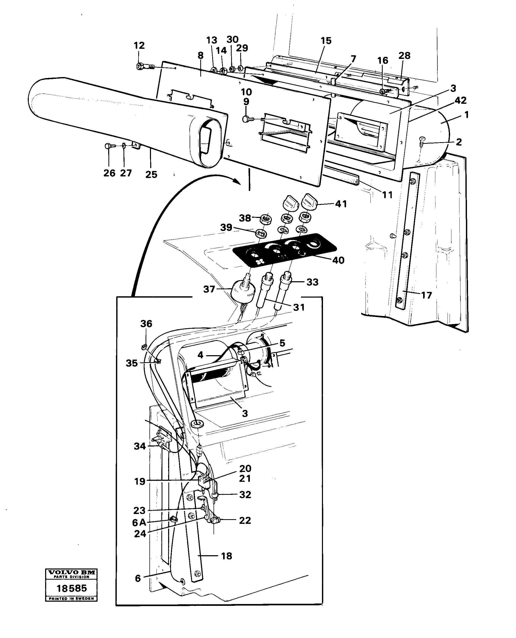 Схема запчастей Volvo 4600B 4600B - 5119 Controls 