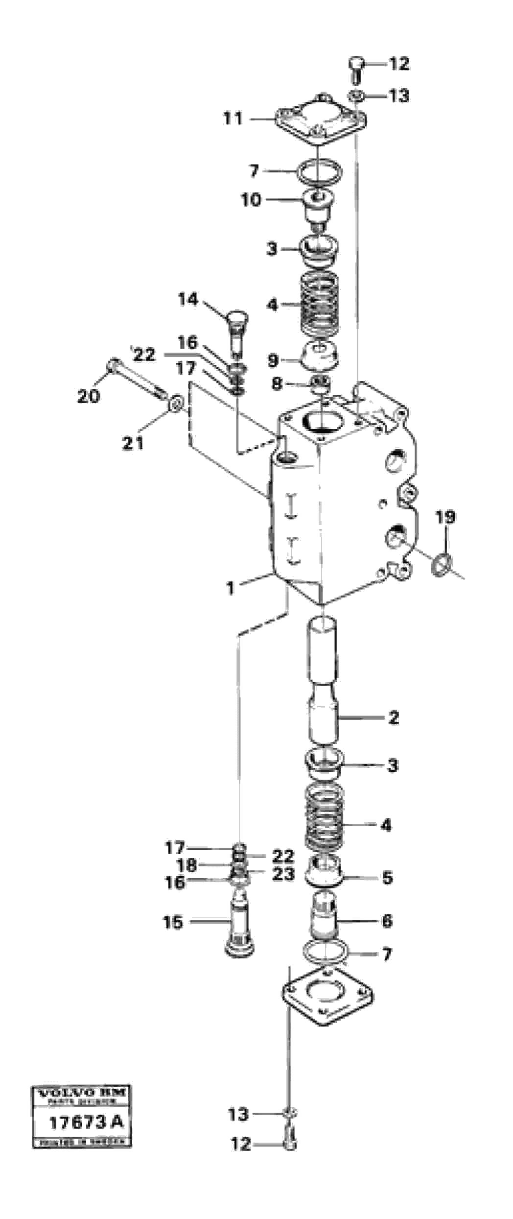 Схема запчастей Volvo 4600B 4600B - 8569 Control valve: valve 