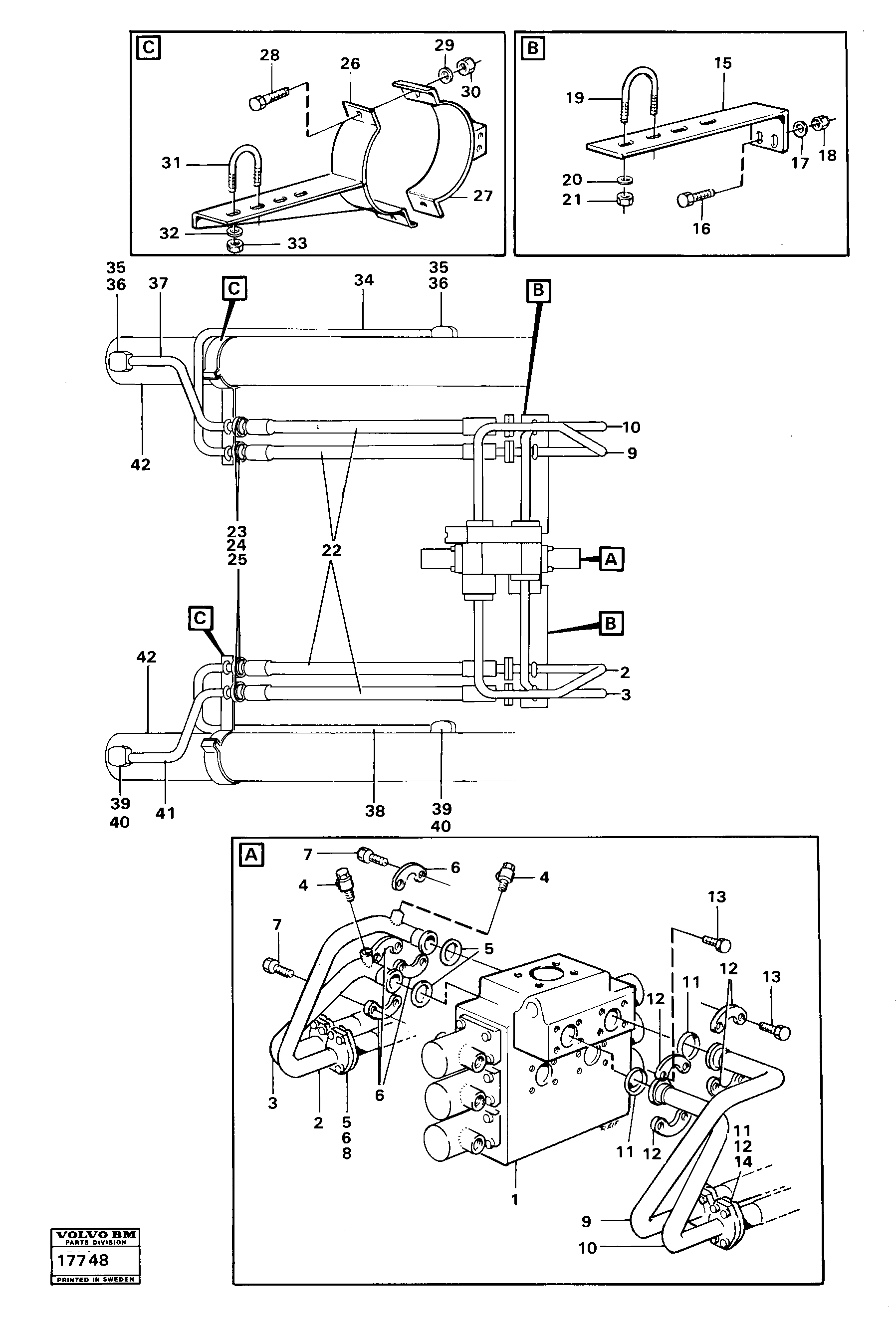 Схема запчастей Volvo 4600B 4600B - 98781 Lifting system 