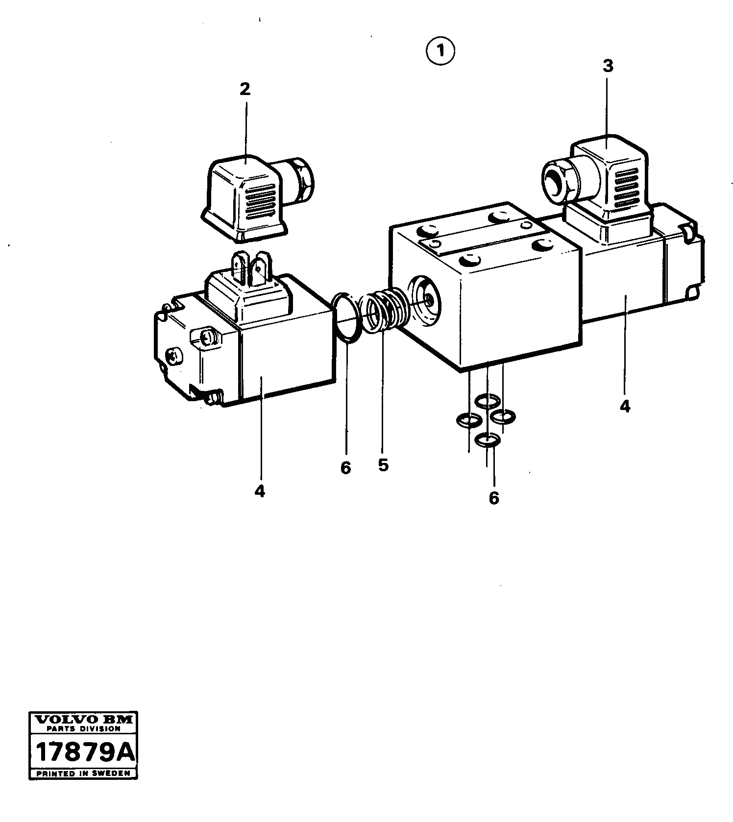 Схема запчастей Volvo 4600B 4600B - 18842 Magnet valve 