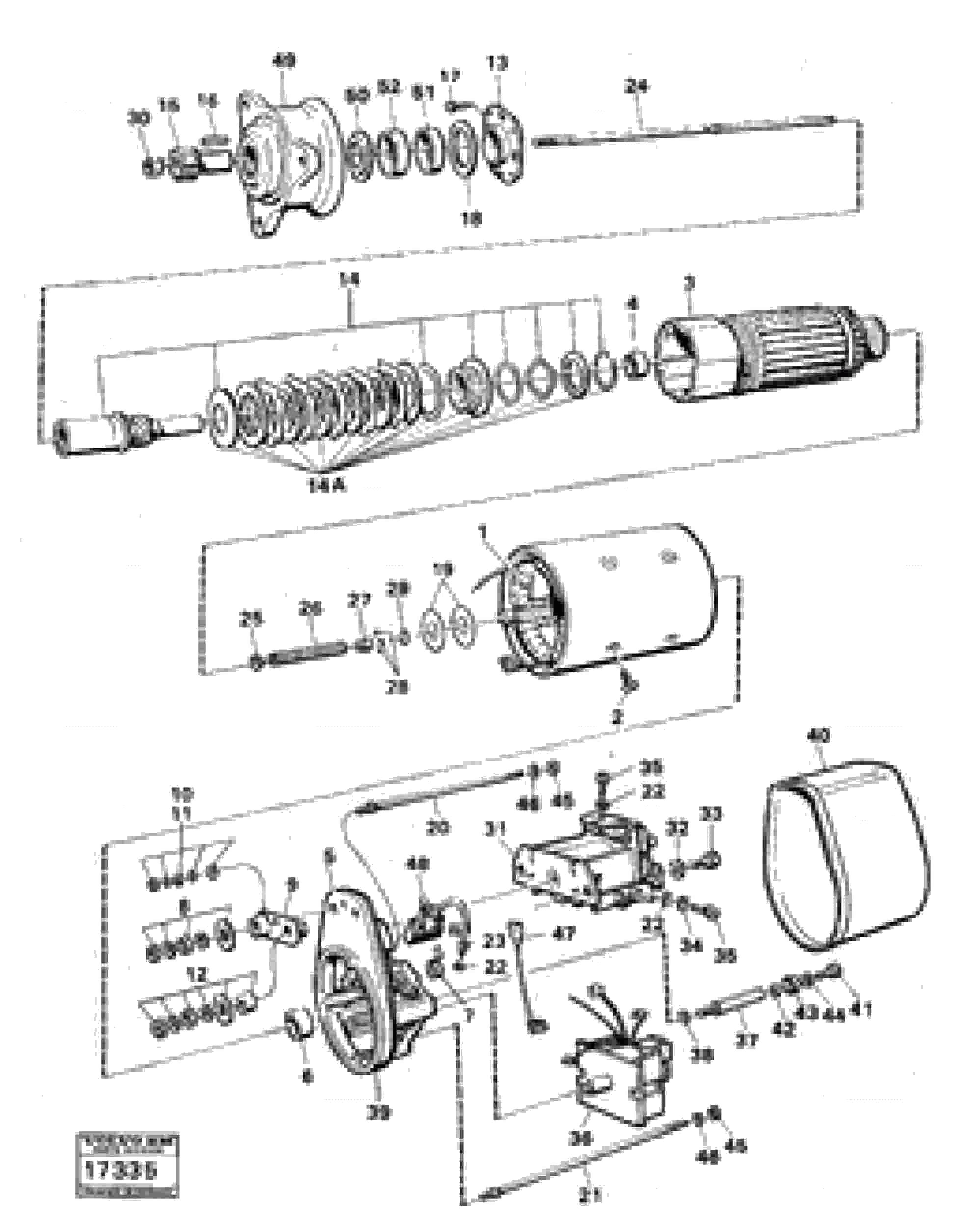 Схема запчастей Volvo 4300B 4300B - 23651 Starter motor 