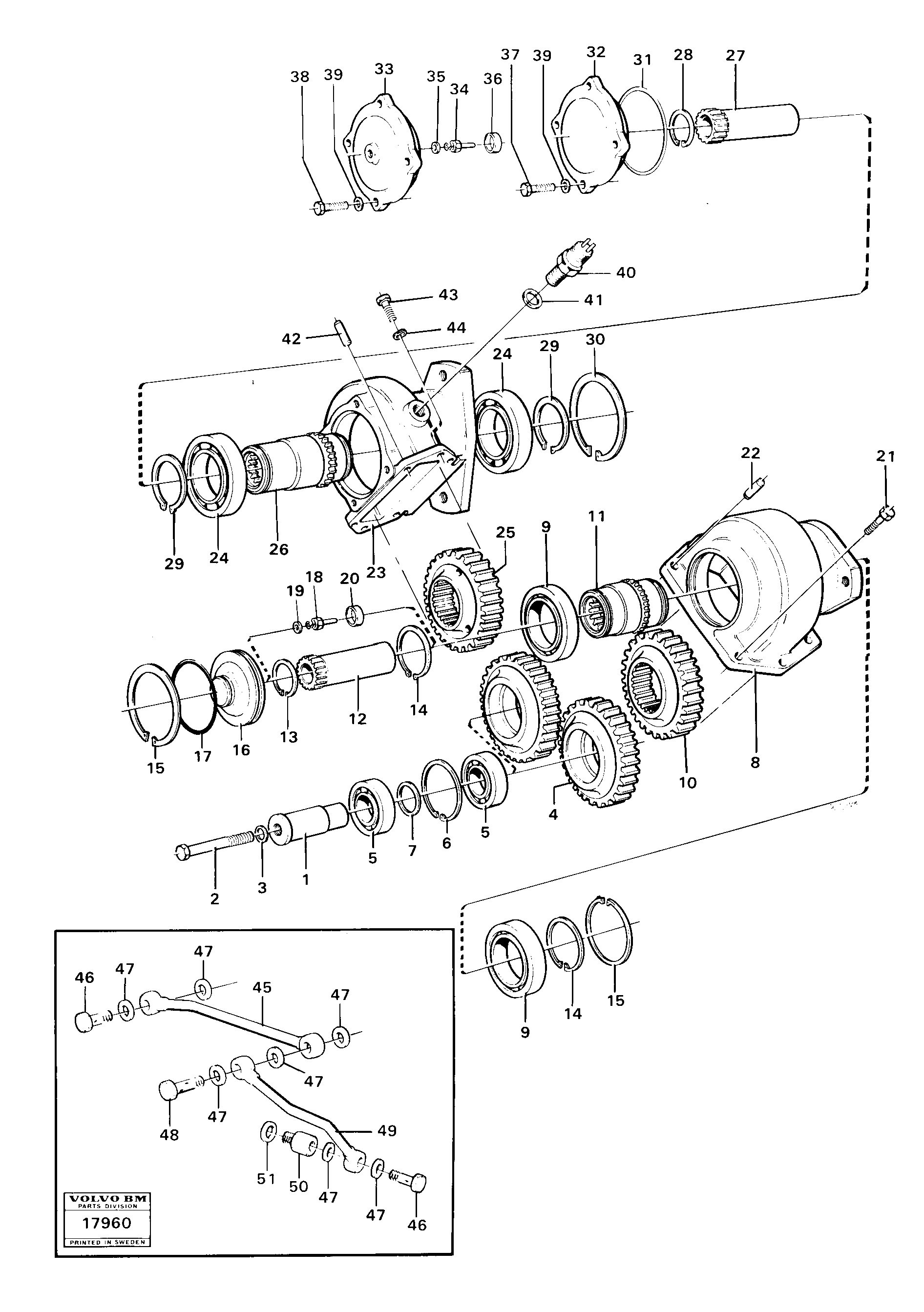 Схема запчастей Volvo 4300B 4300B - 96695 Pump drive 