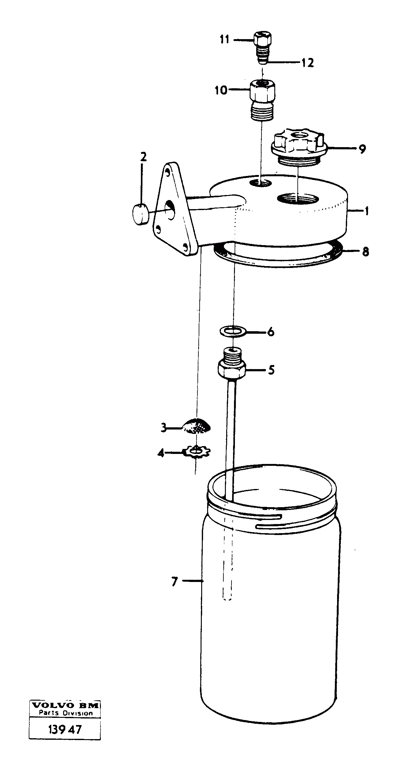 Схема запчастей Volvo 4300B 4300B - 8074 Anti-freeze reservoir 