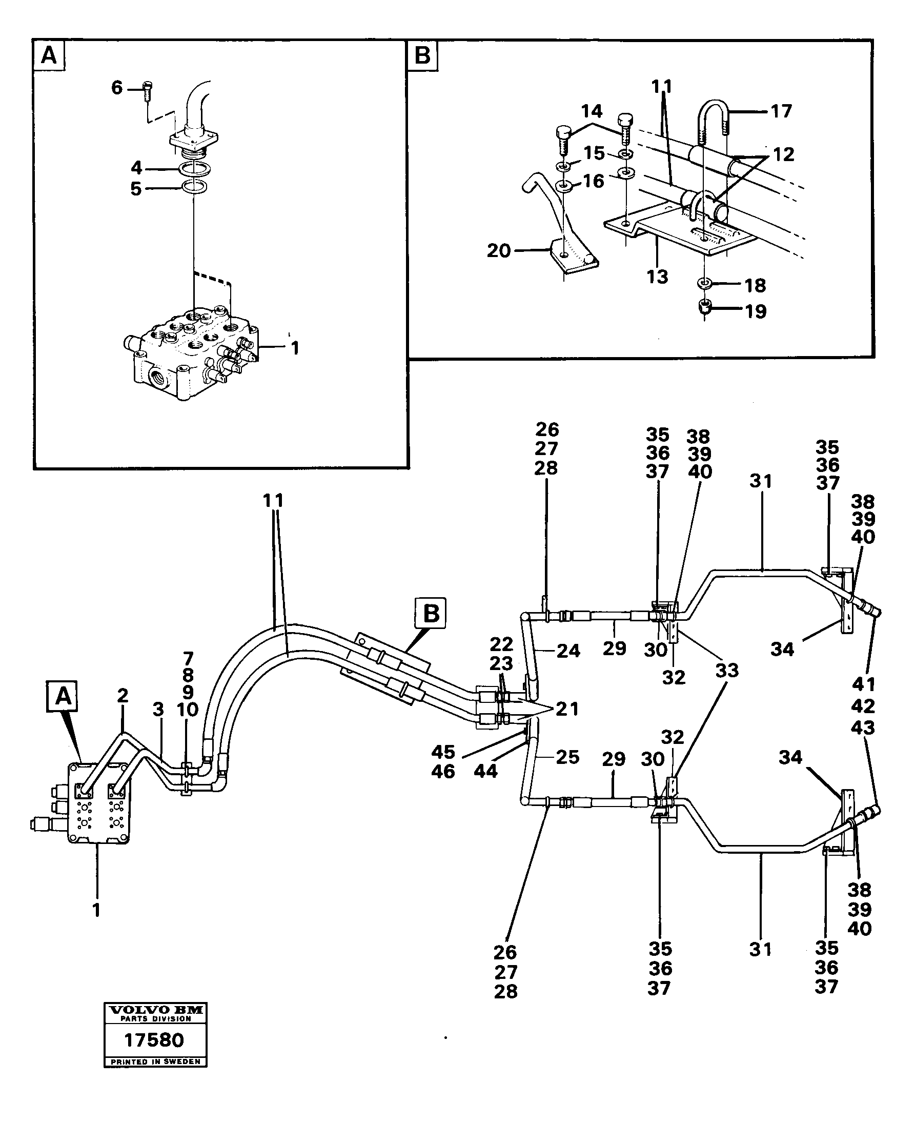 Схема запчастей Volvo 4300B 4300B - 25690 3:rd function 