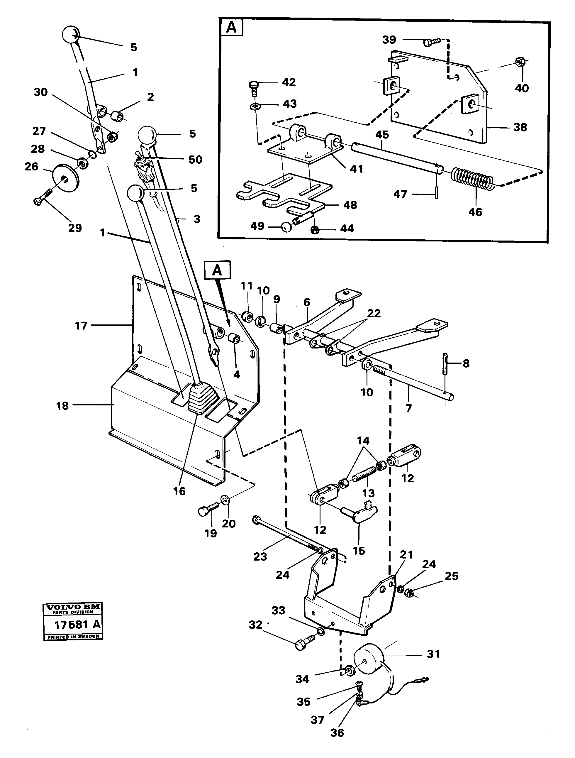 Схема запчастей Volvo 4300B 4300B - 97801 Controls 