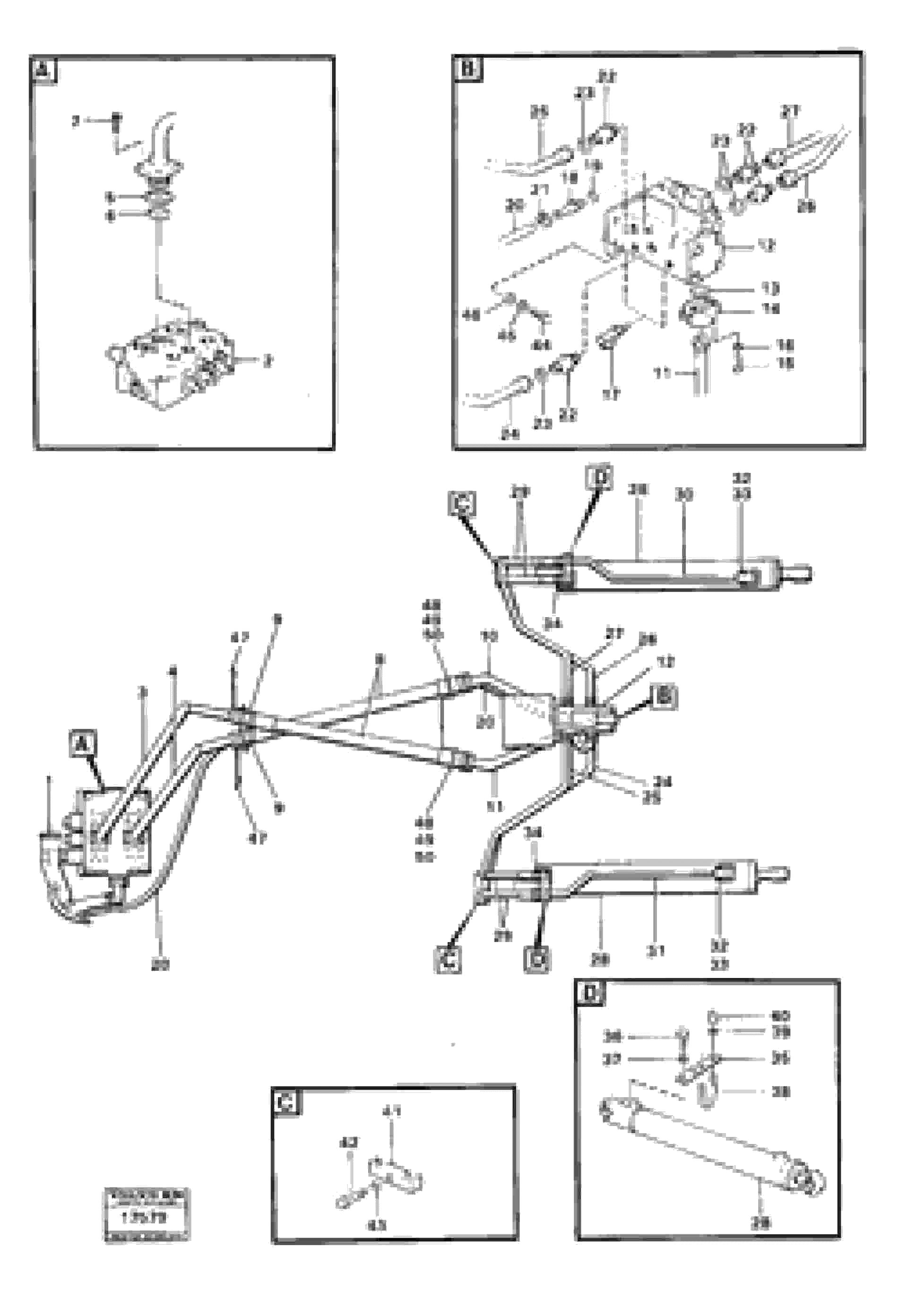 Схема запчастей Volvo 4300B 4300B - 97817 Tilting system 