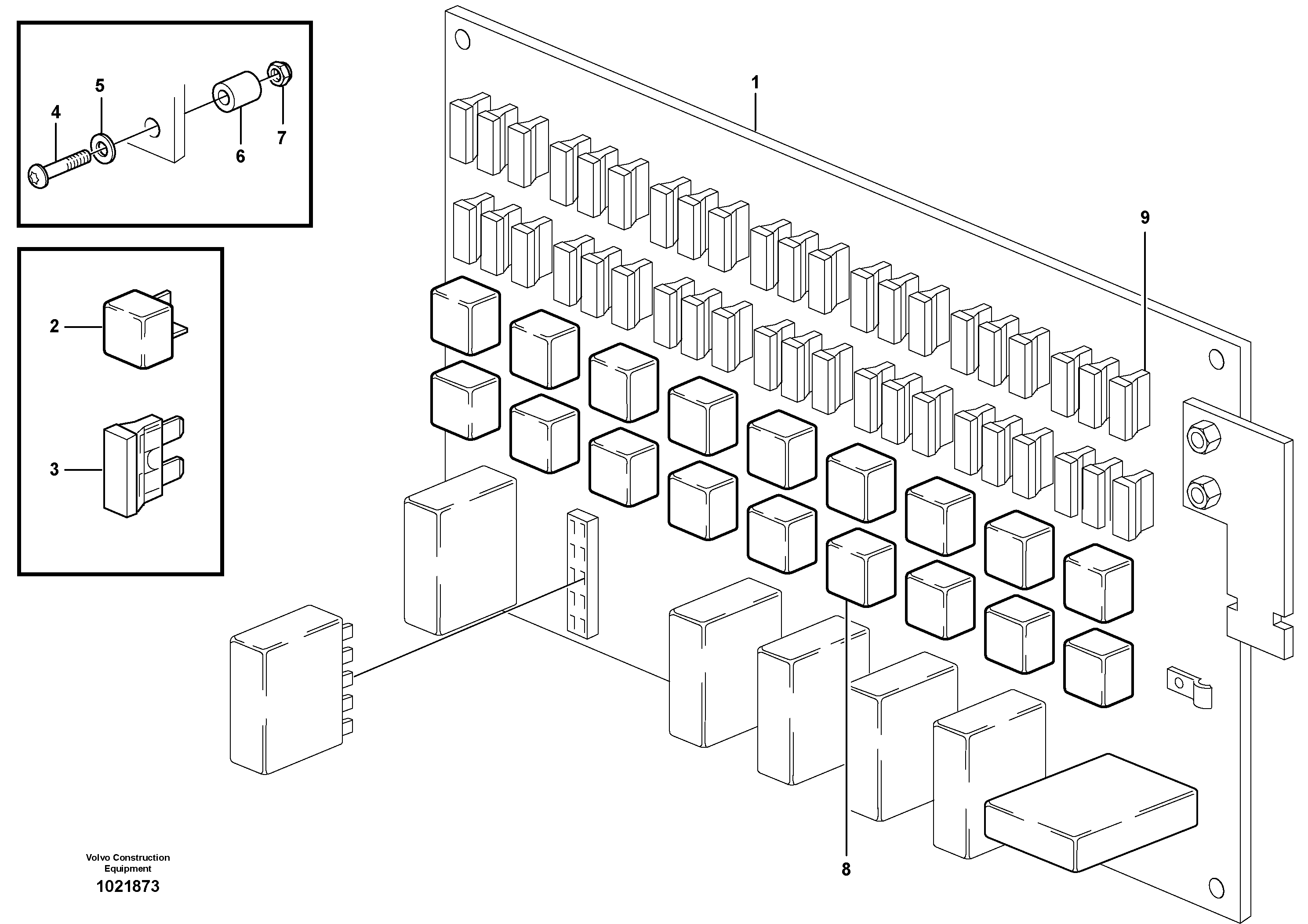 Схема запчастей Volvo T450D - 61074 Circuit board 