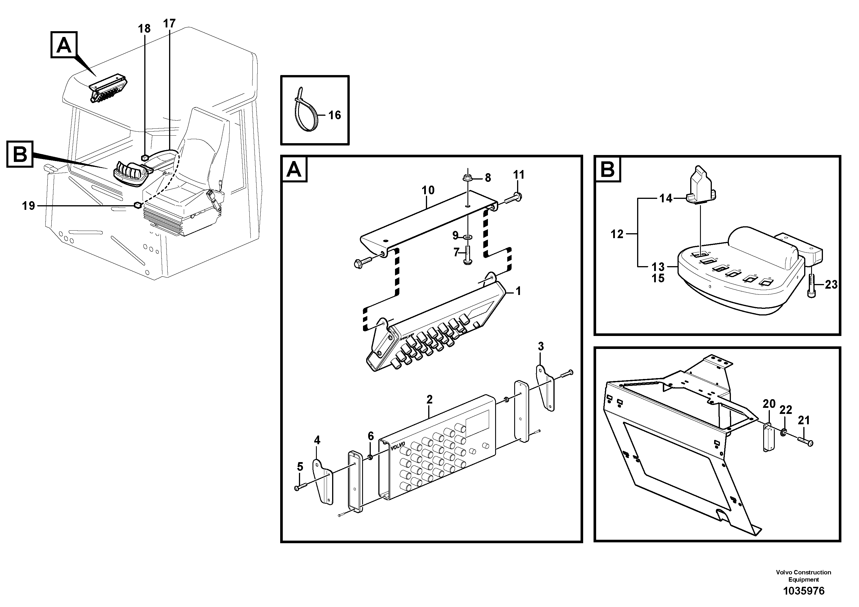 Схема запчастей Volvo T450D - 2605 Scraper control 